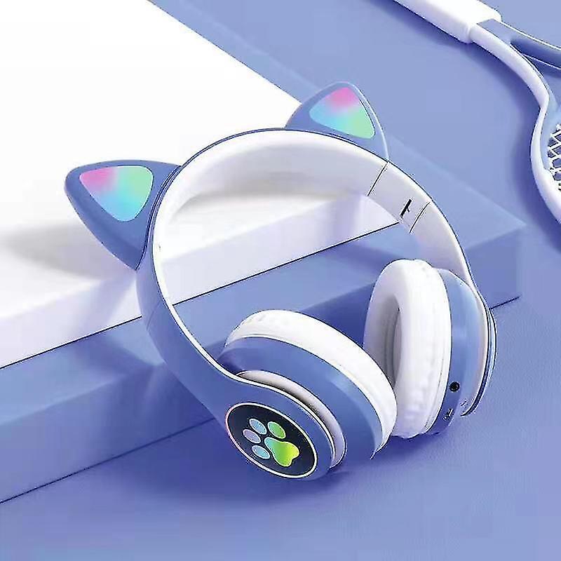 Auriculares Smartek Bluetooth Inalámbricos Oreja De Gato Con Luz Led