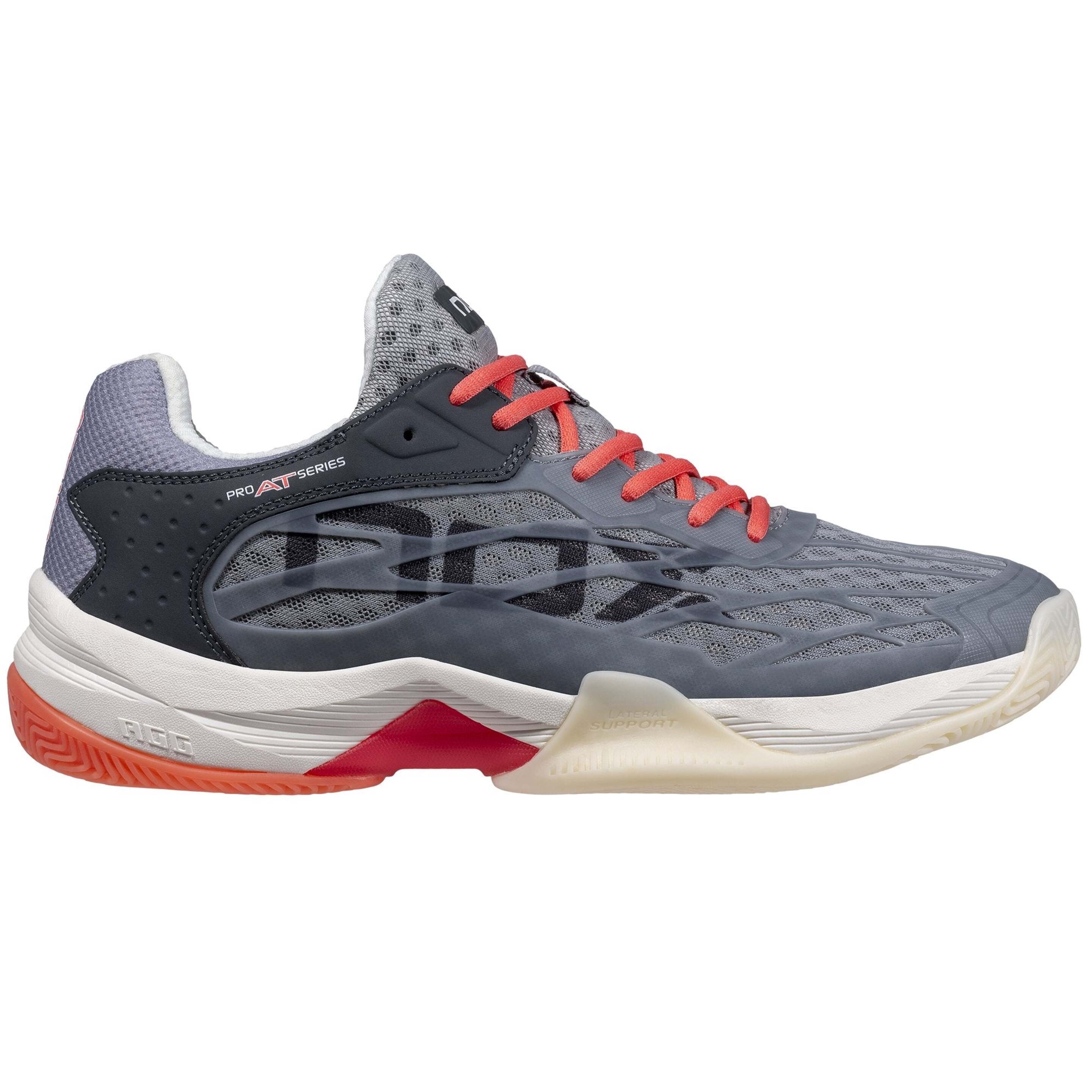 Nox At10 Lux Laranja Cinzento Calatluxcgpf - NOX AT10 Lux Coral Grey: sapatos de alta tecnologia com um design inovador para um desempenho ideal no padel. | Sport Zone MKP