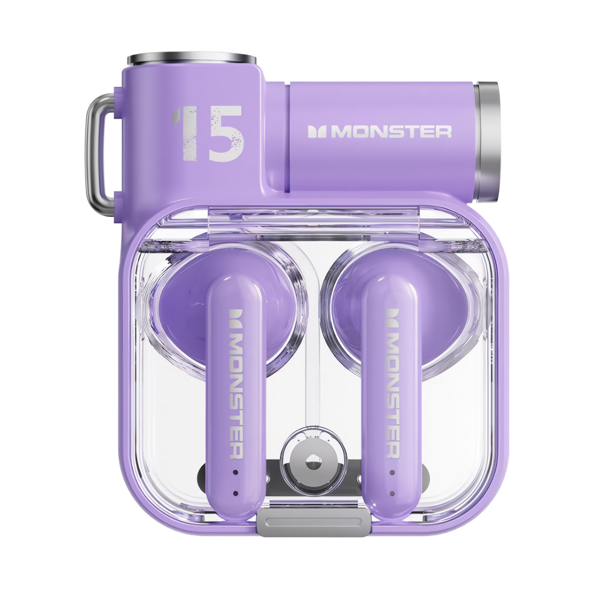 Auriculares Bluetooth Inalámbricos 5.3 Klack Airmars Xkt15 Especial Para Jogos, Design Exclusivo, Baixa Latência - Púrpura - morado - 