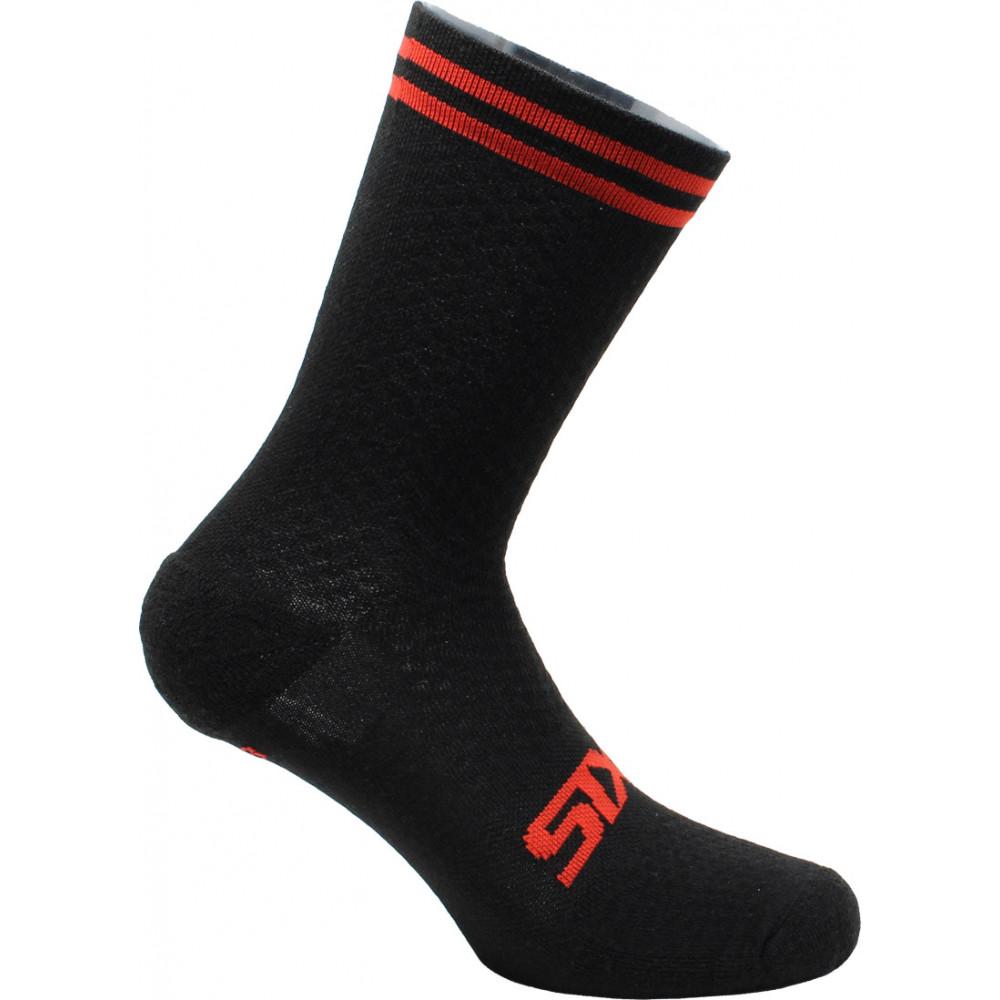 Calcetines Ciclismo Sixs Merinos Socks - negro-rojo - 