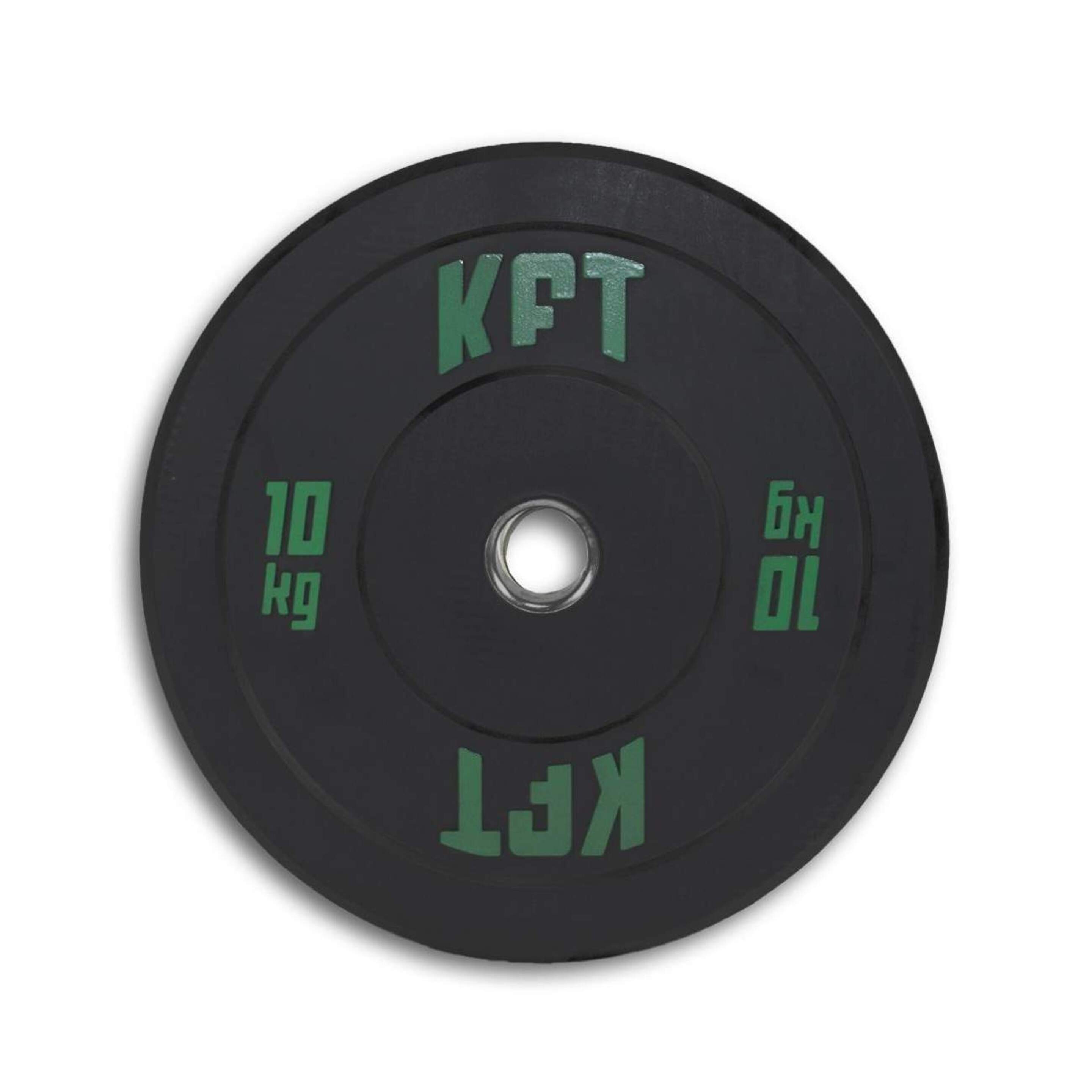 Disco Bumper Kft 10kg - Negro/Verde  MKP