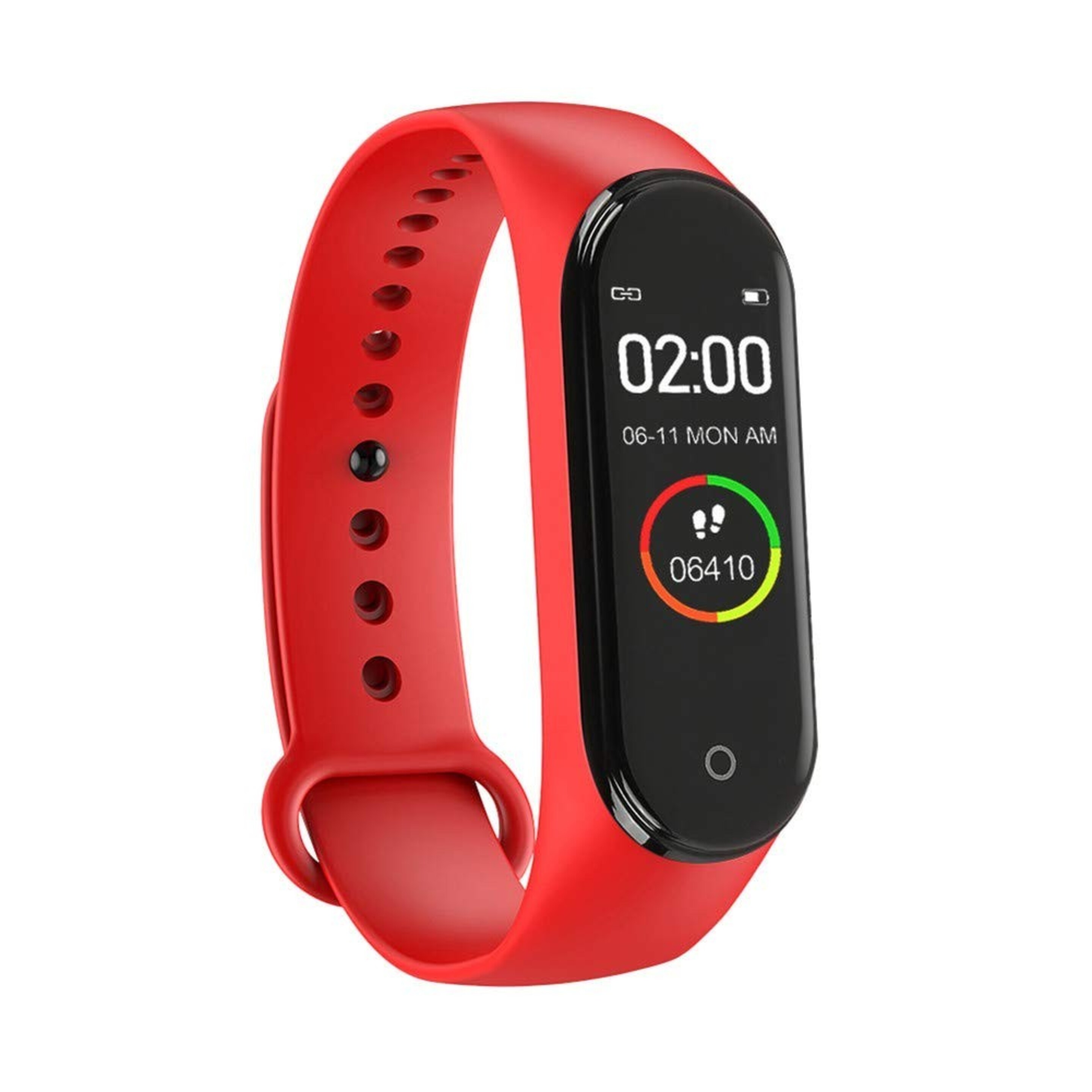 Lks Pulsera Inteligente Con Pantalla A Color Ips, Ip67 Rojo