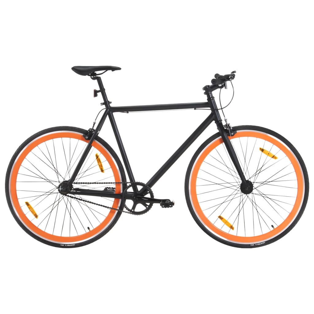 Bicicleta Vidaxl Con Un Ligero Cuadro De Aluminio 700c 51 Cm - naranja - 