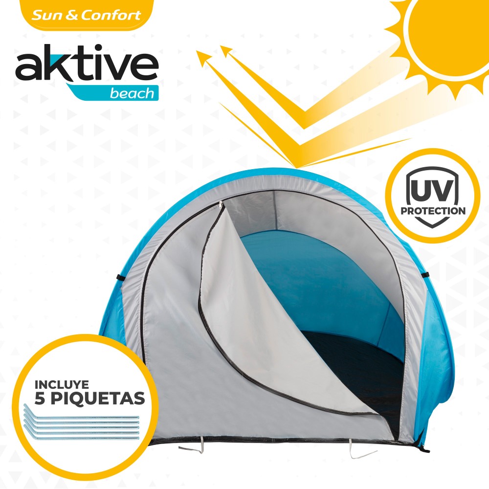 Jaqueta De Praia Pop Up Com Proteção Uv Aktive