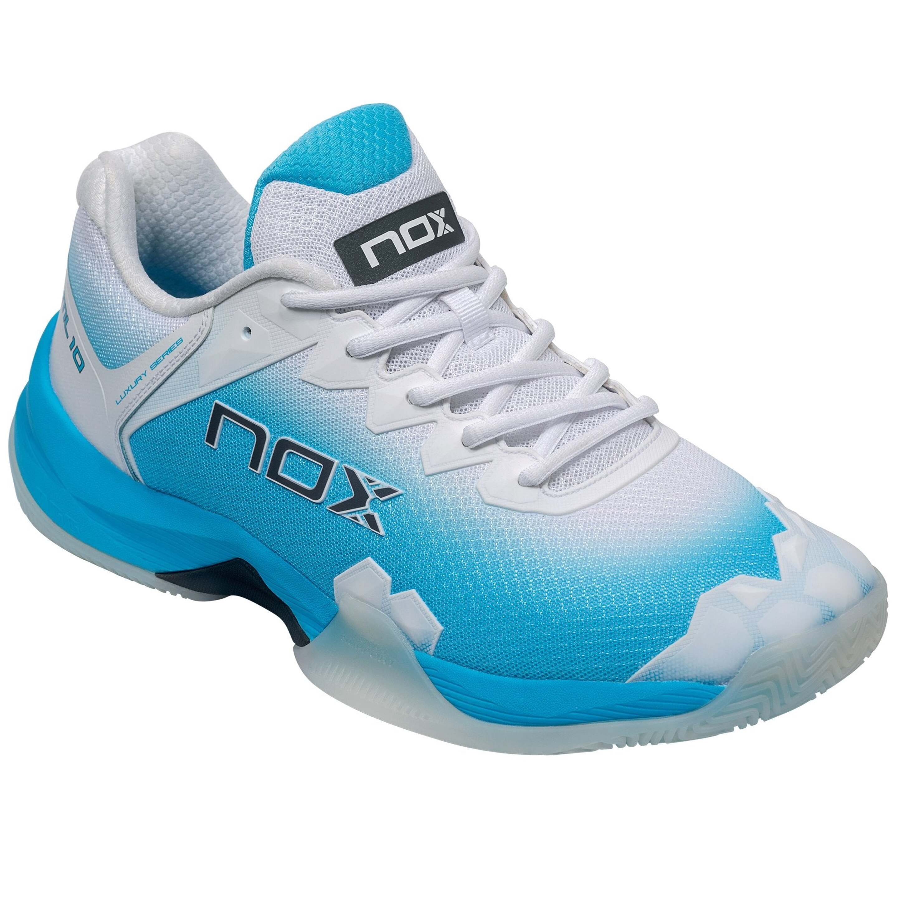 Zapatillas De Pádel Nox Ml10 Hexa - Blanco/Azul  MKP