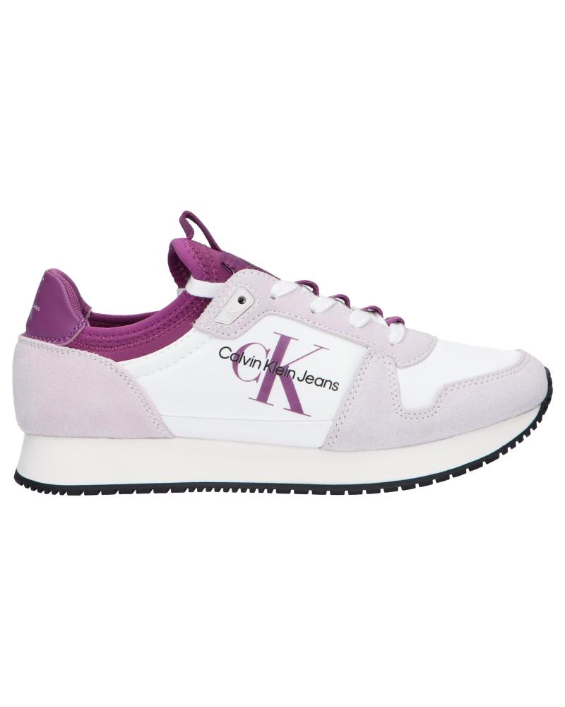 Sapatilhas Calvin Klein Yw0yw00840 Laceup Ny-lth W - blanco-purpura - 