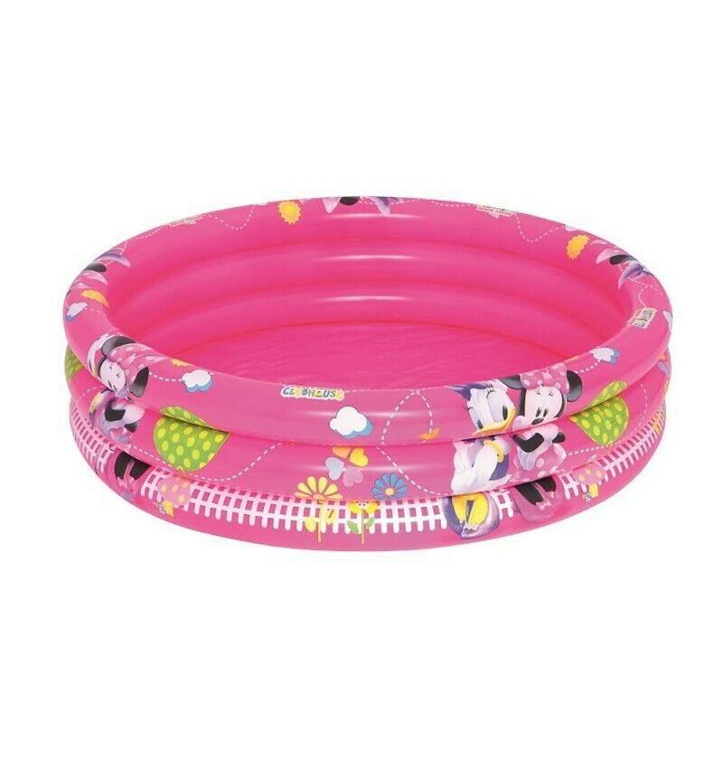 Piscina Hinchable Autoportante Infantil Bestway 102x25 Cm Diseño Minnie Mouse Y Amigos Rápida