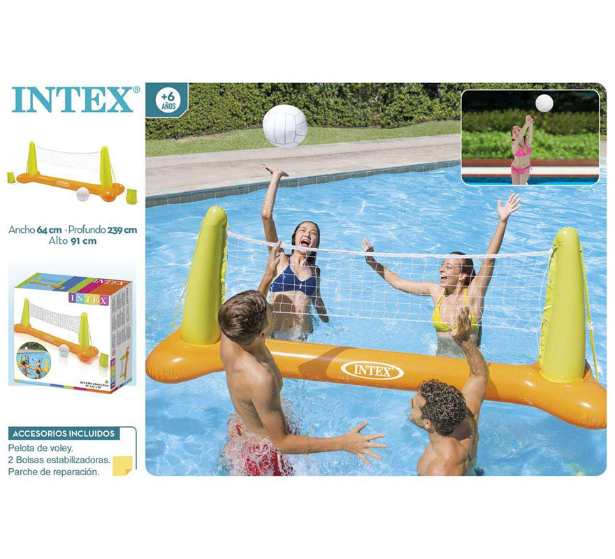 Juego Hinchable Intex Vóley Flotante 239x64x91 Cm