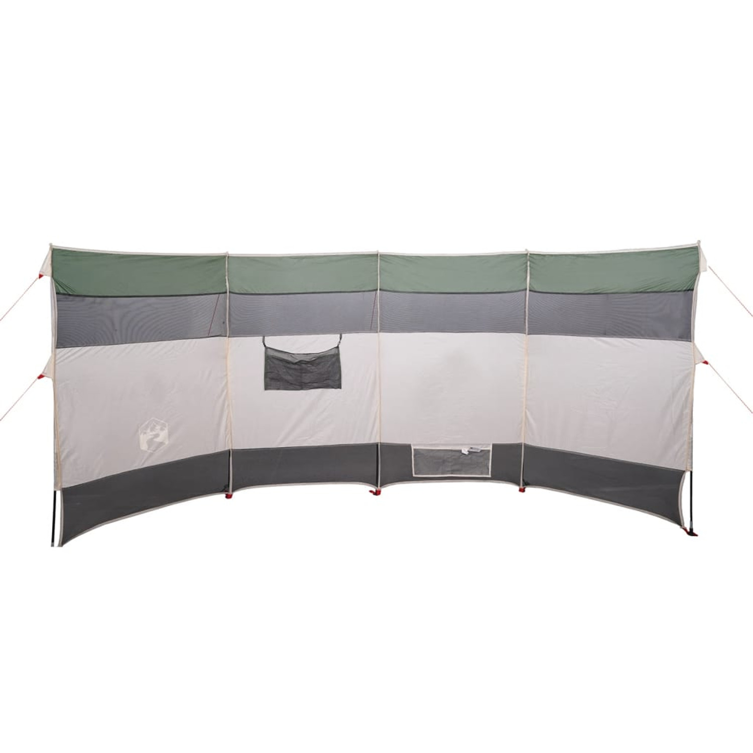Cortaviento De Camping Impermeable Vidaxl 366x152x152 Cm - verde - 