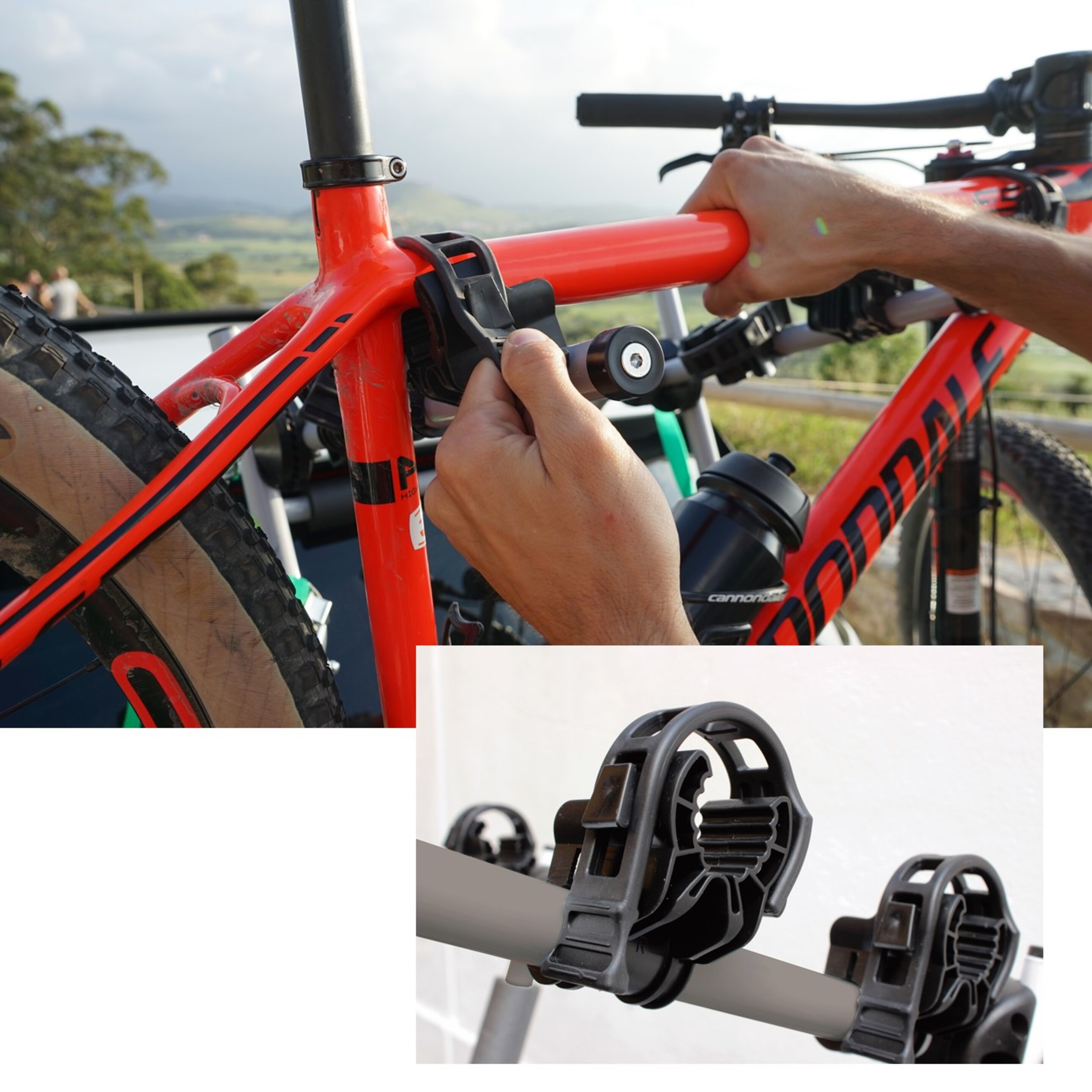 Gobiker® Portabicicletas Easy V3 Max De Portón Trasero Para 3 Bicicletas. Portabicis Plegable - gris  MKP