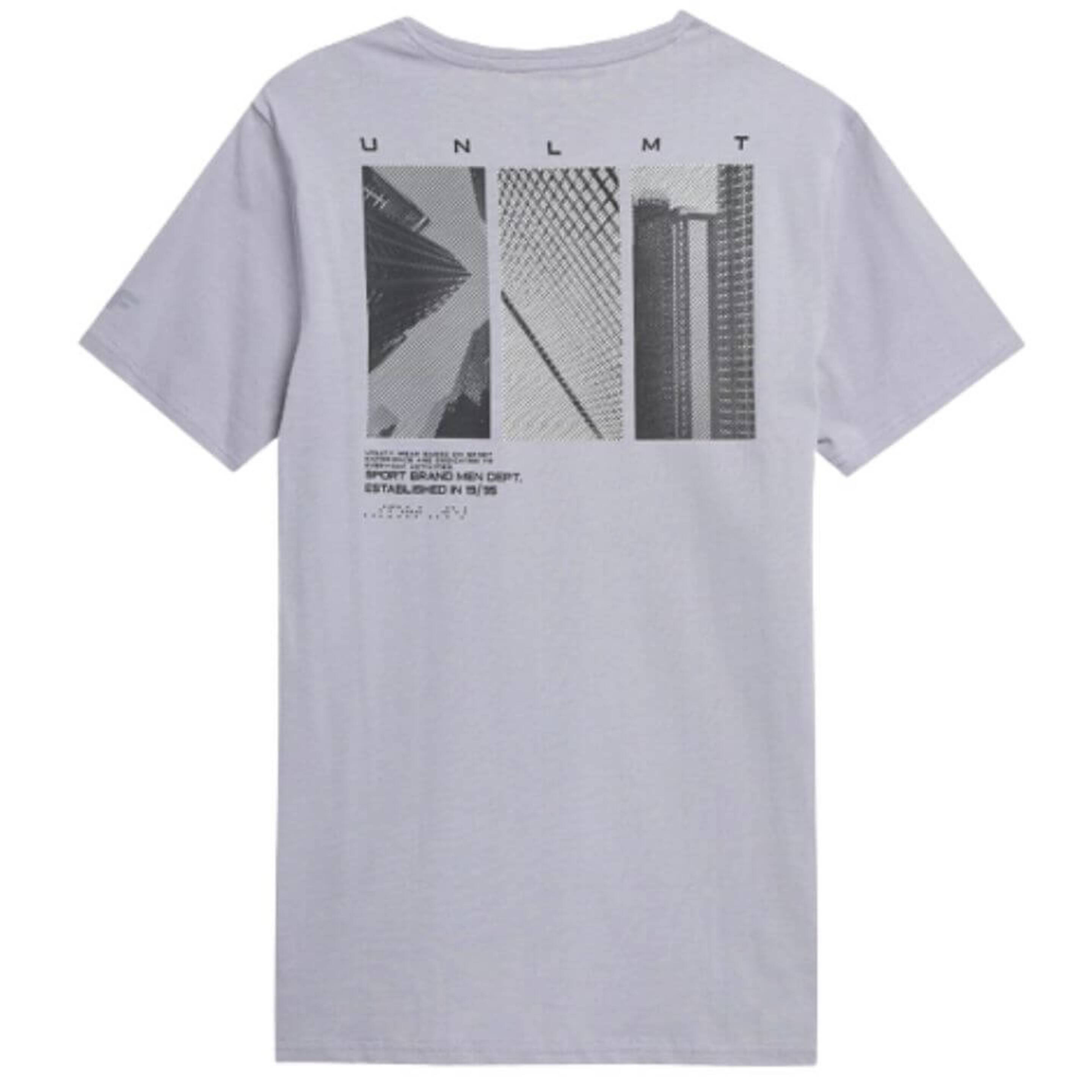 T-shirt De  Algodão Homem 4f. Cinzento