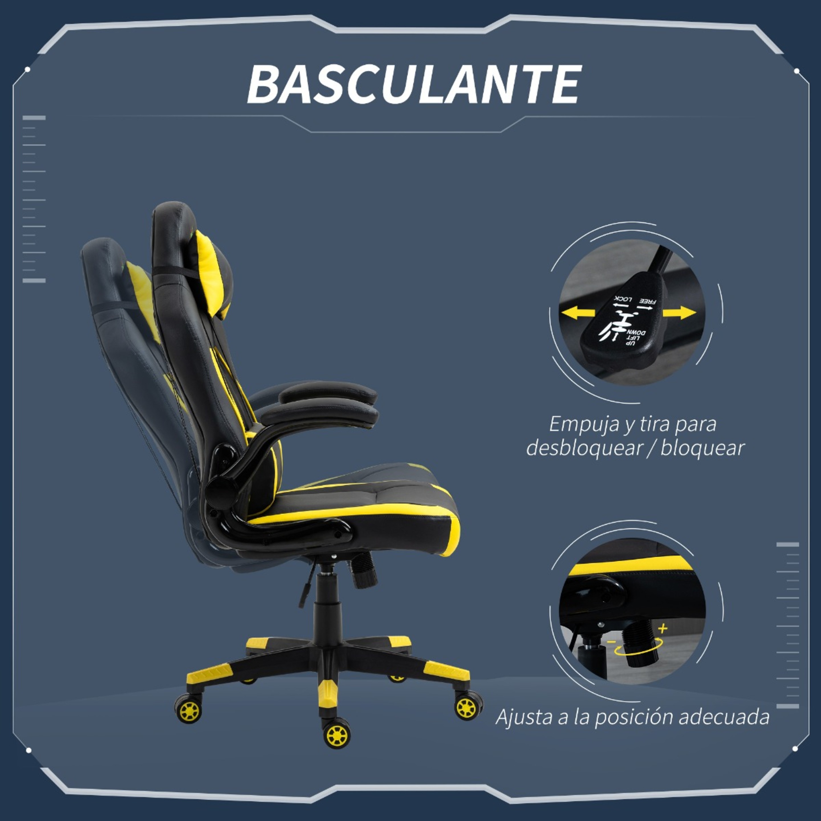 Silla Gaming Vinsetto 921-499yl