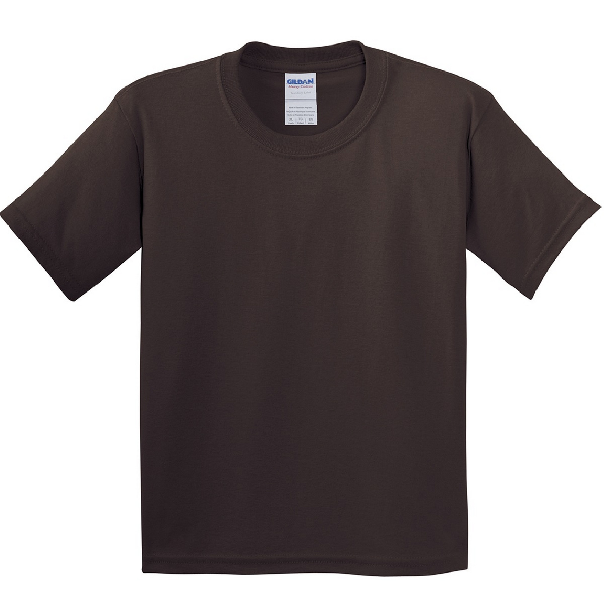 Camiseta Básica De Manga Corta Con Algodón Grueso (paquete De 2) - marron - 