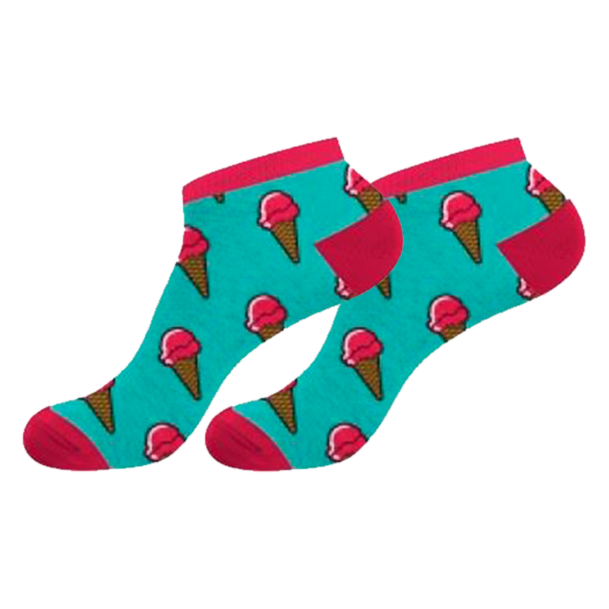 Par De Calcetines Crazy Socks Para Mujer Ice-cream - multicolor - 