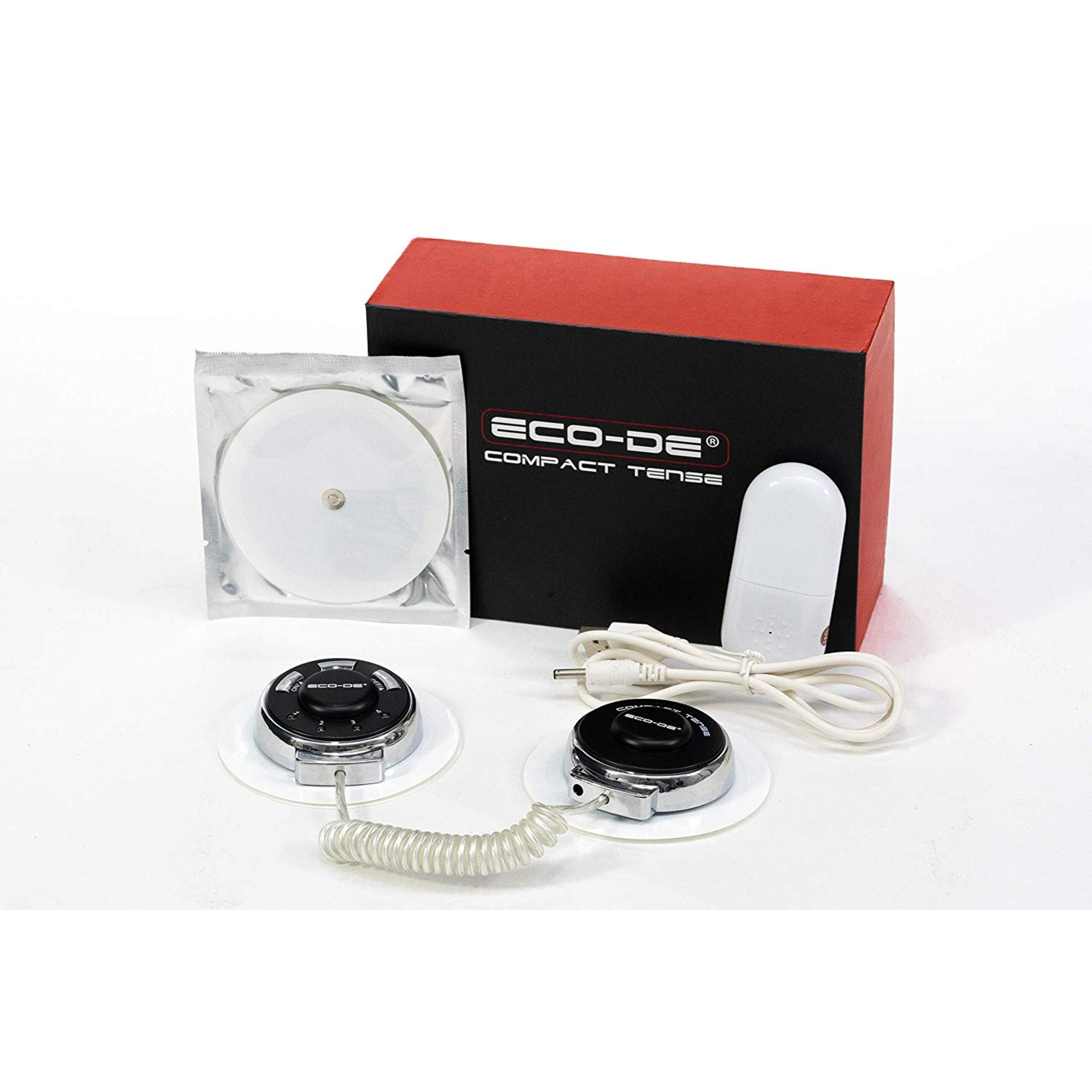Electroestimulador Muscular Ecode Compact Tense Double - negro-blanco - 