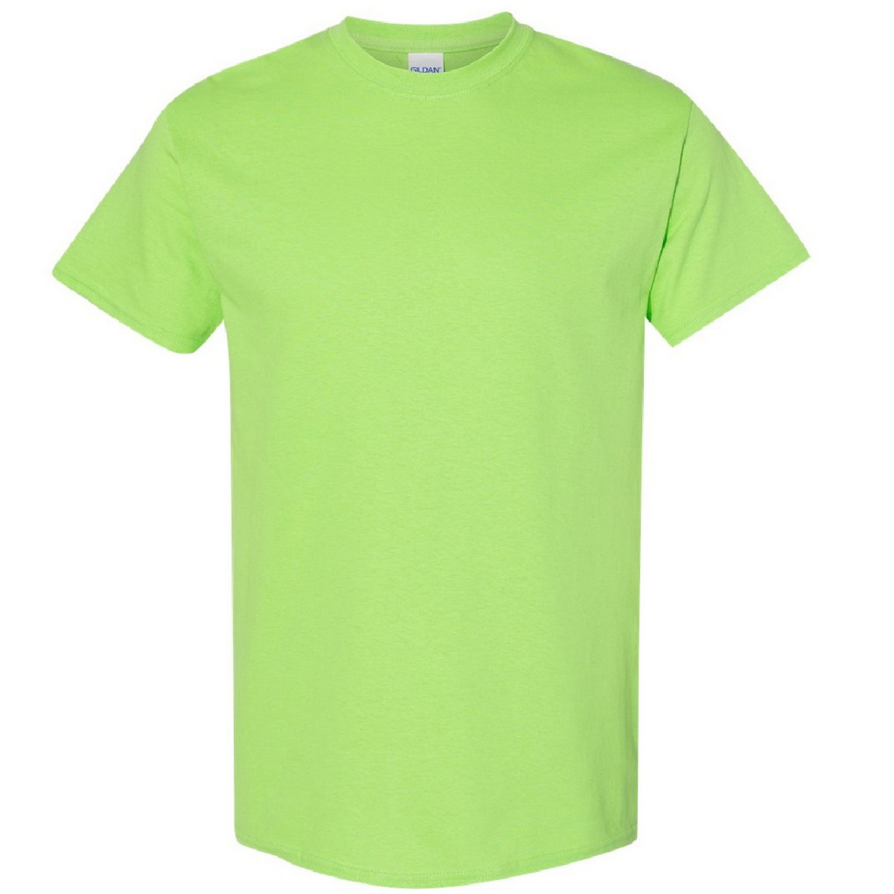 Camiseta Básica De Manga Corta Gildan Heavy Cotton - verde-fluor - 