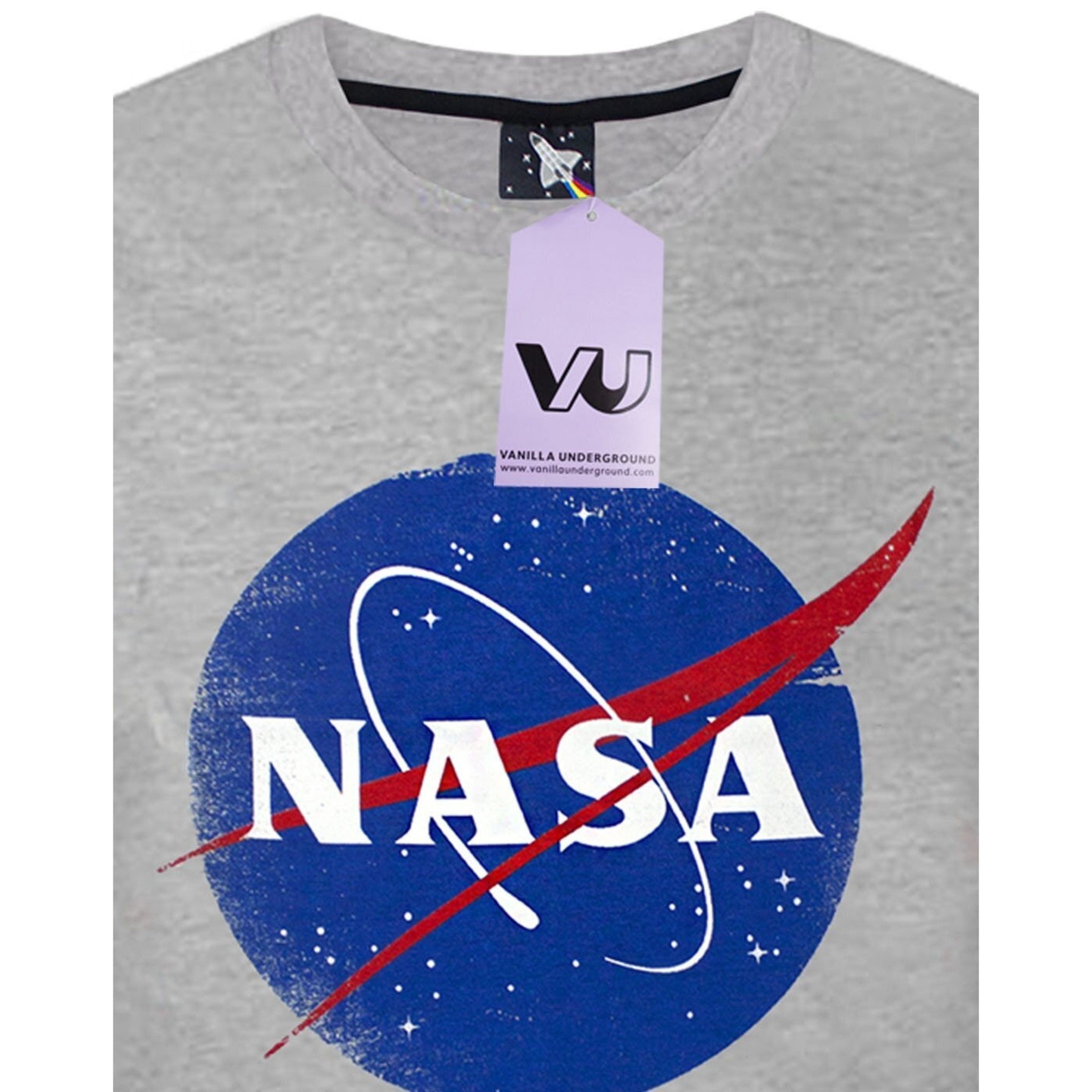 Camiseta Logo Envejecido Hombres NASA