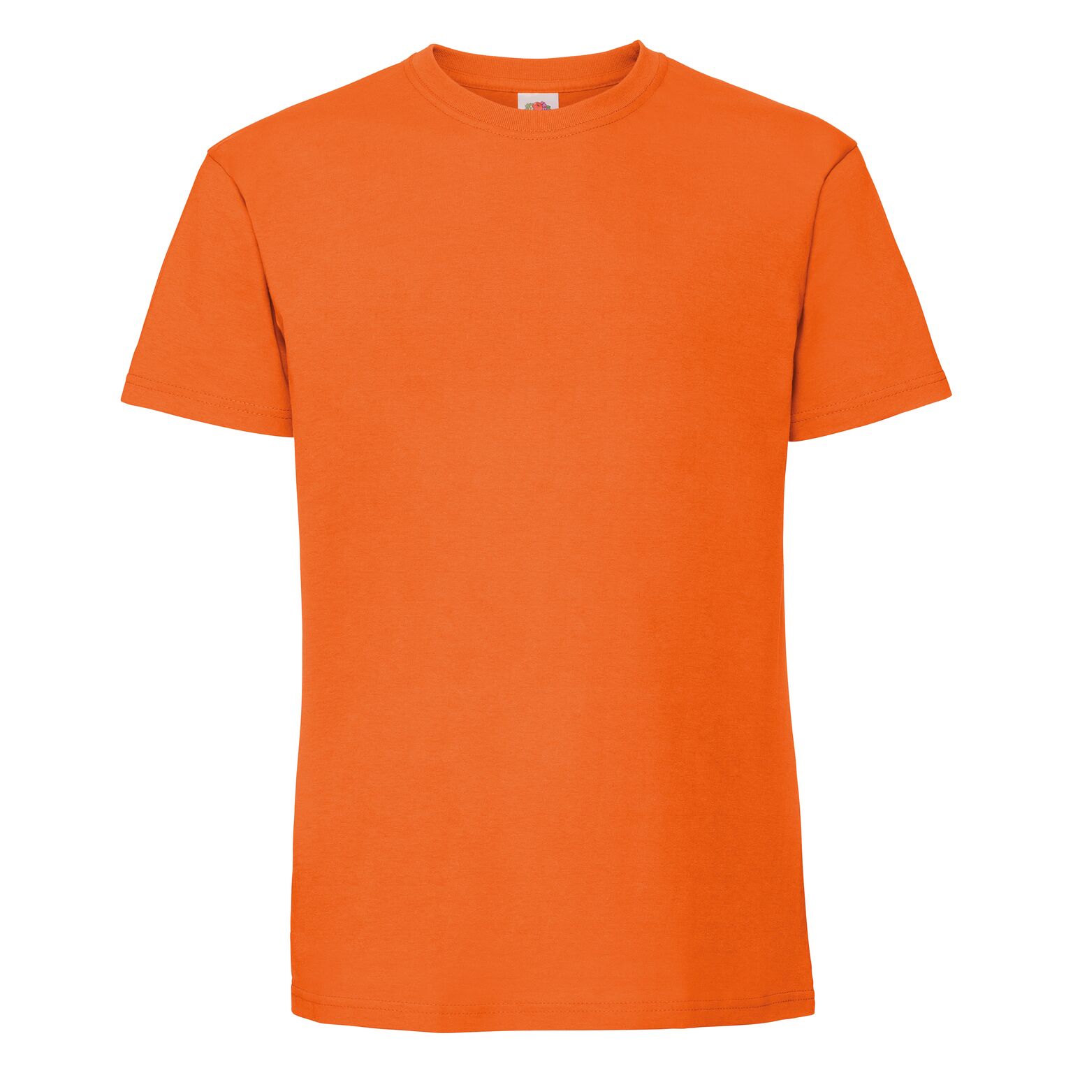 Camiseta De Algodón Fruit Of The Loom Premium - naranja - 