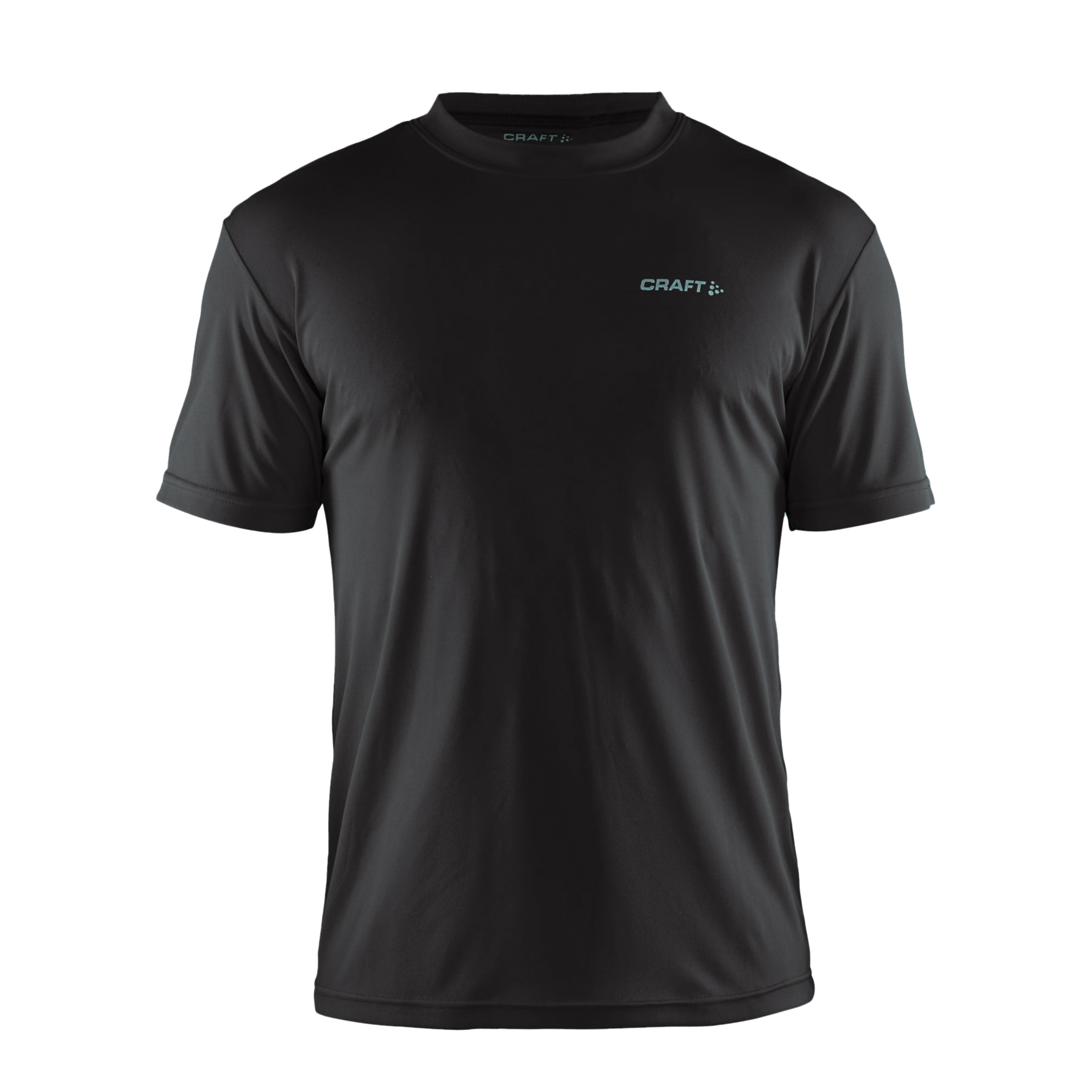 Camiseta Esportiva De Umidade Leve Mens Prime Craft (Preto)