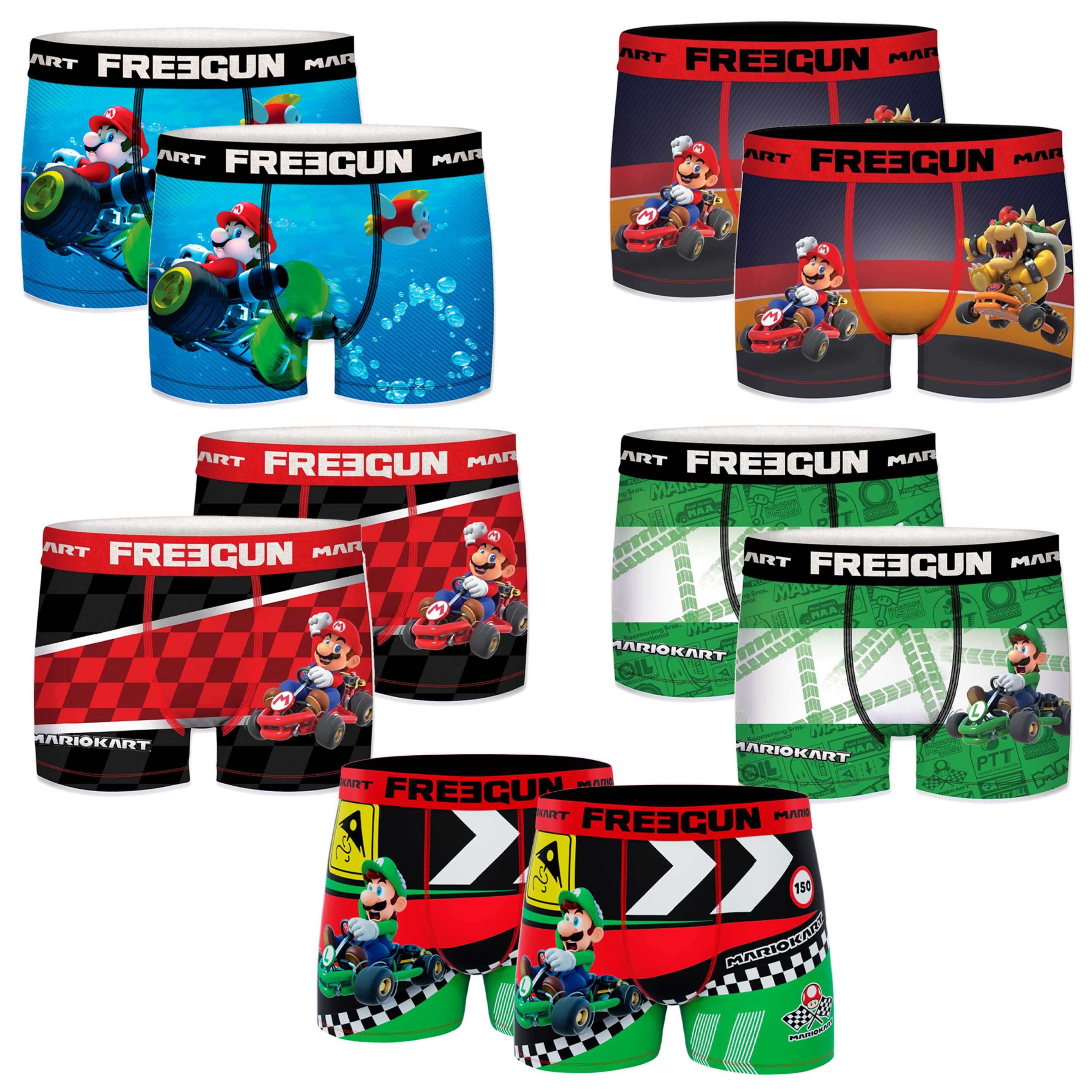 Pack De 10 Boxers Mario Bros