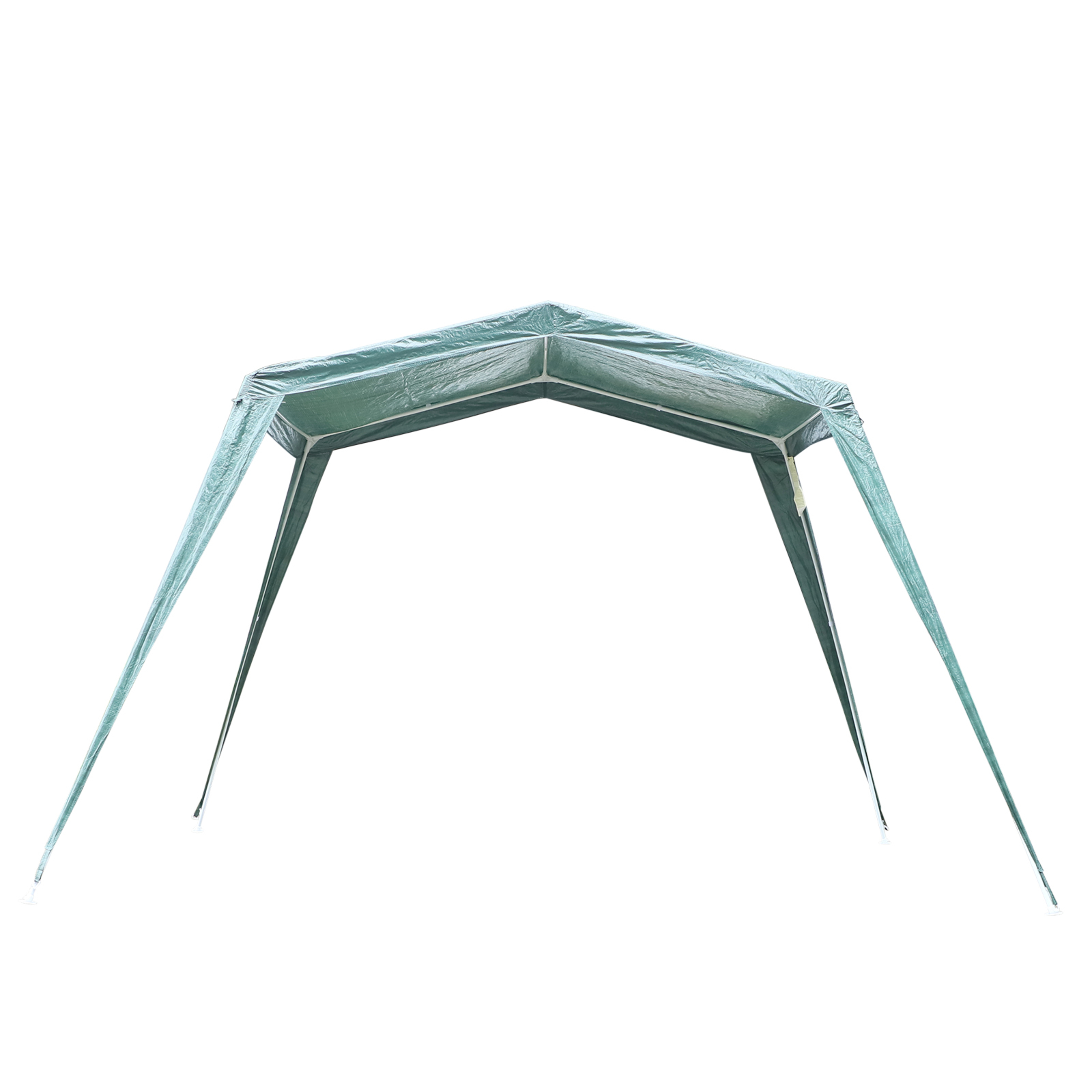 Outsunny Carpa Desmontable Carpa Pabellón De Jardín De Tubo De Acero Carpa Plegable Para Camping 3.3x2.4x2.1m Pérgola De Color Verde