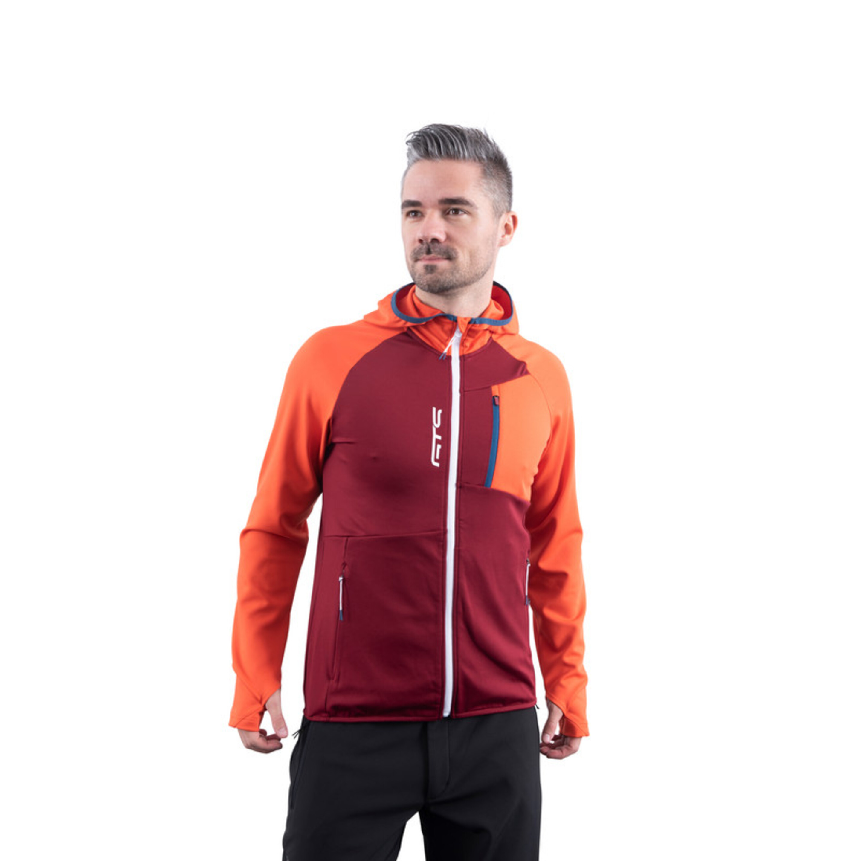 Jaqueta De Trekking De Camada Intermediária Gts 300522m Homem Laranja