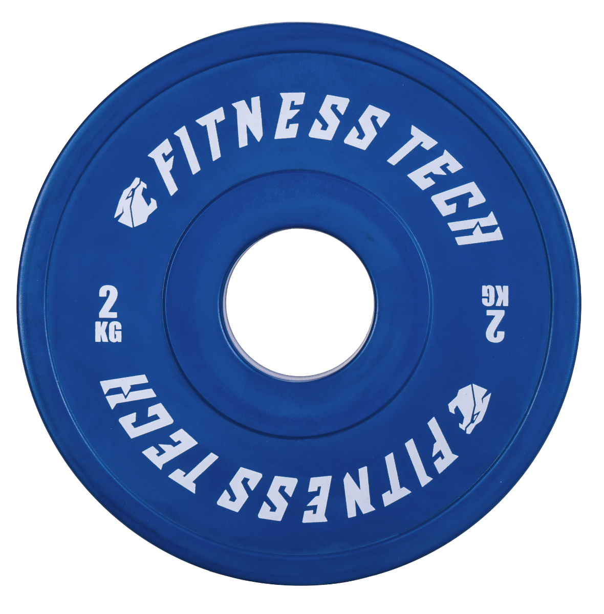 Disco Bumper Plate Fraccional Fitness Tech Alta Resistencia - azul - 