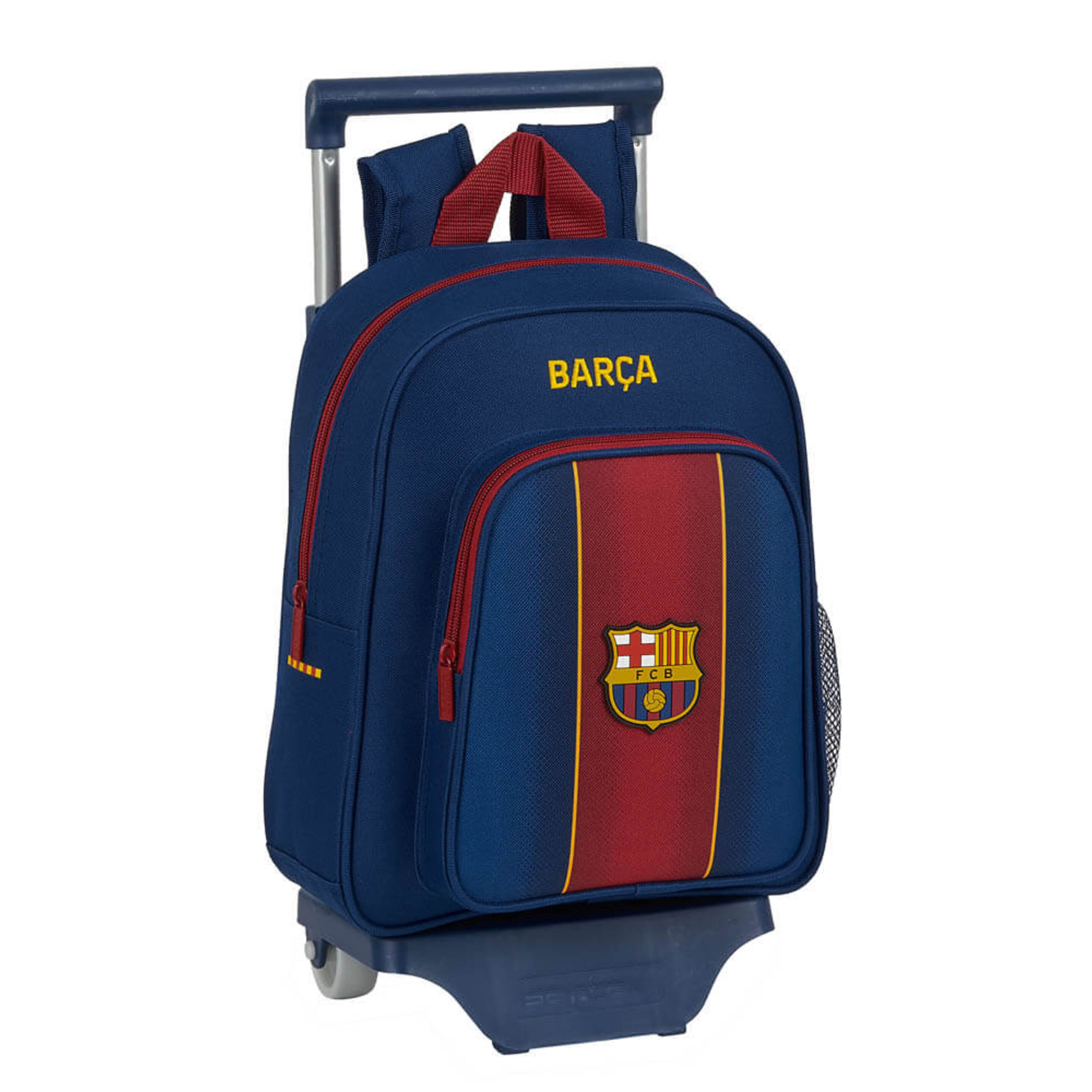 Mochila Fc Barcelona Infantil Pequeña Con Carro