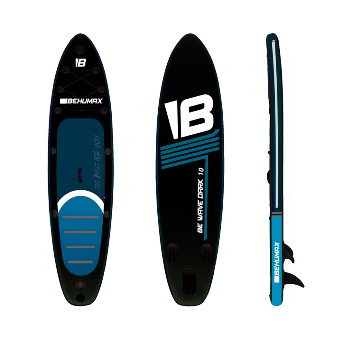 Tabla De Paddle Surf Behumax Be Wave Dark 10 - negro-intenso - 
