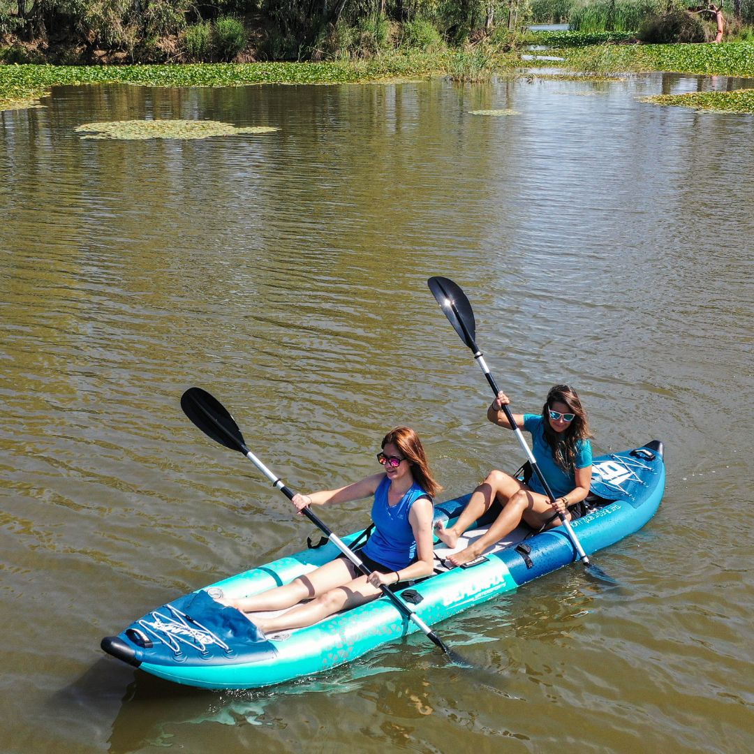 Kayak Inflável Be Wave 12.6 Feito Com Tecnologia Dropstitch, Com Capacidade Para Duas Pessoas, Design Elegante E Construção Durável.