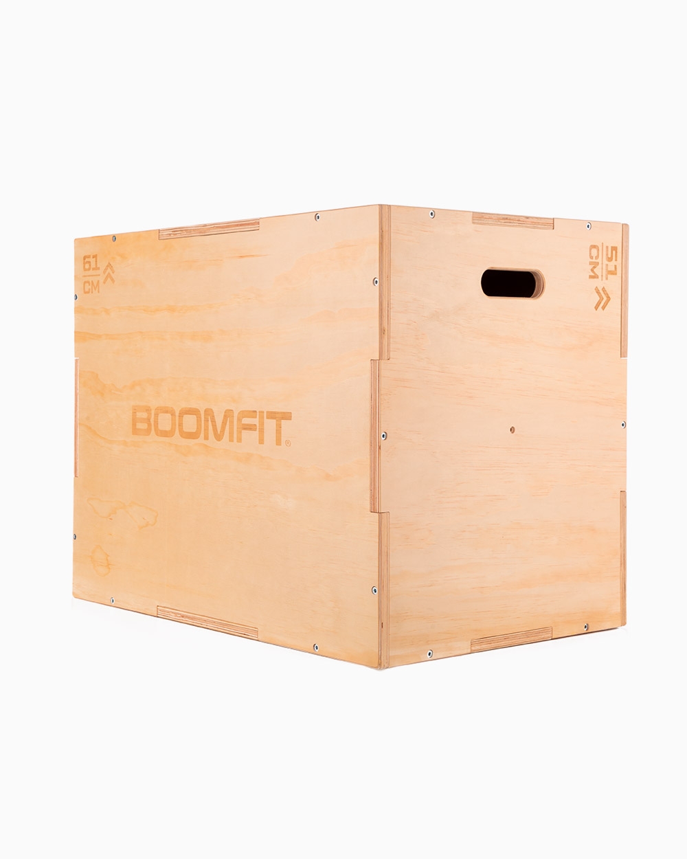 Cajón Pliométrico Boomfit Madera - marron - 