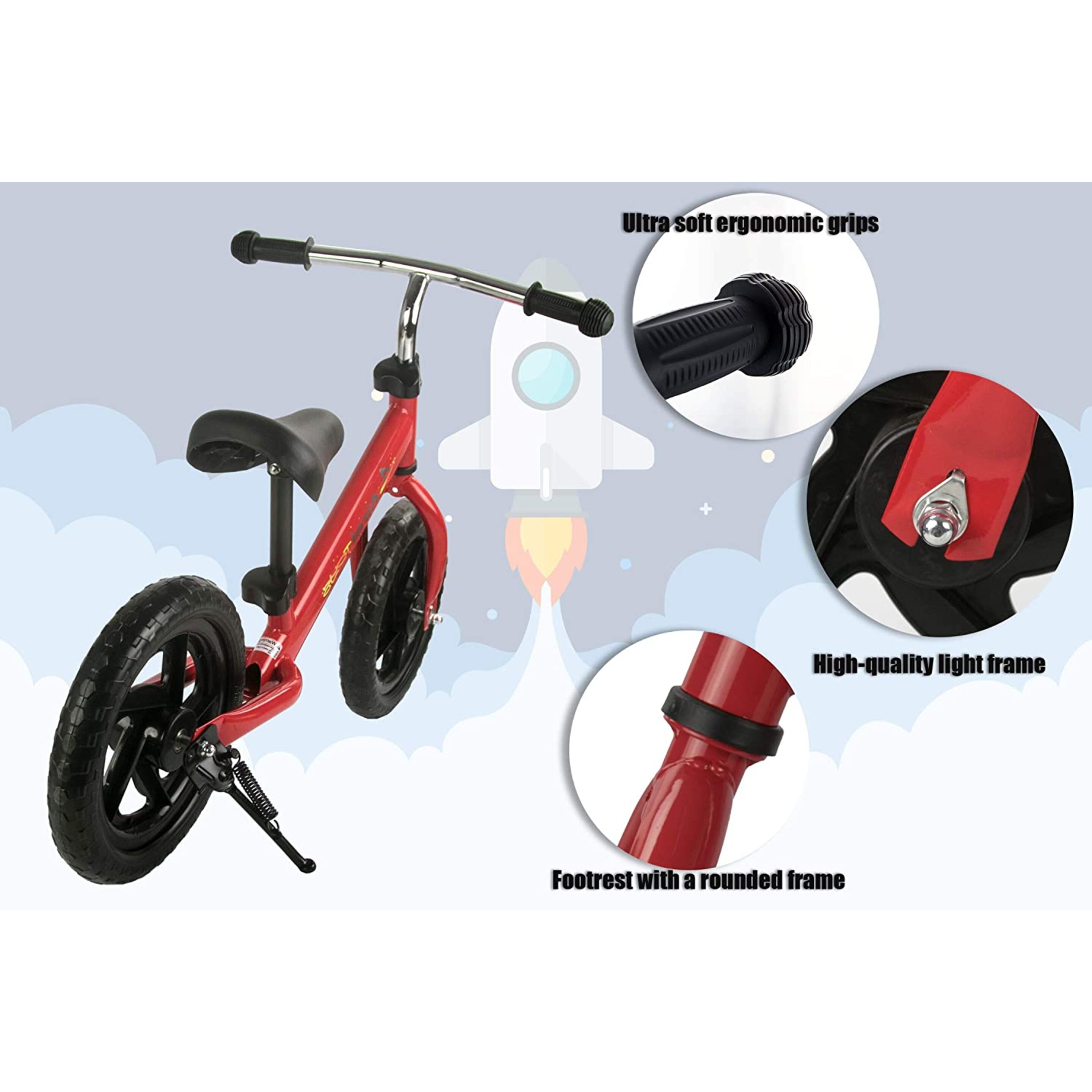 Bicicleta De Equilibrio Airel Sin Pedales - Rojo - Infantil  MKP