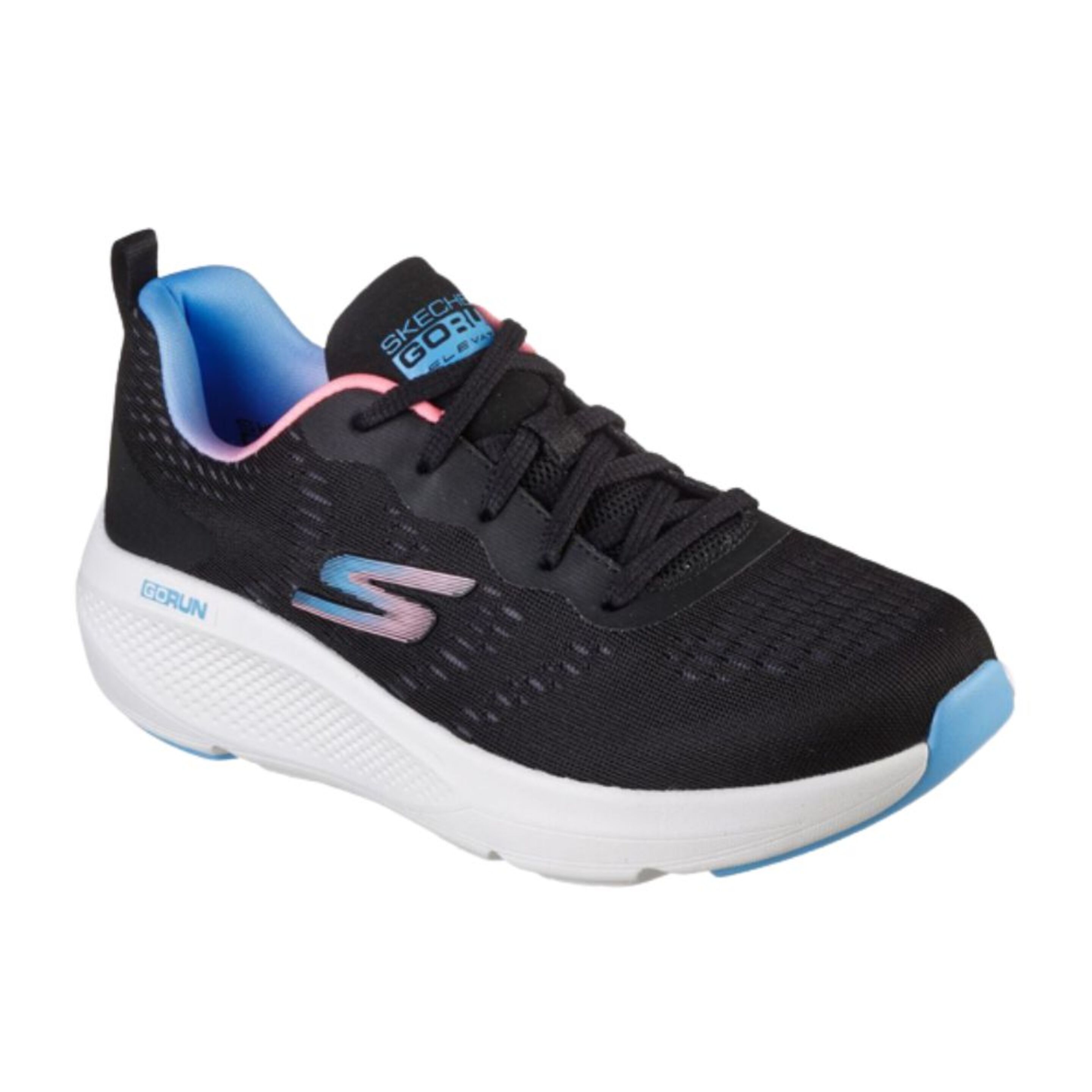 Calçado Skechers Go Run Elevate-double Time Mulher. Preto/multicolor