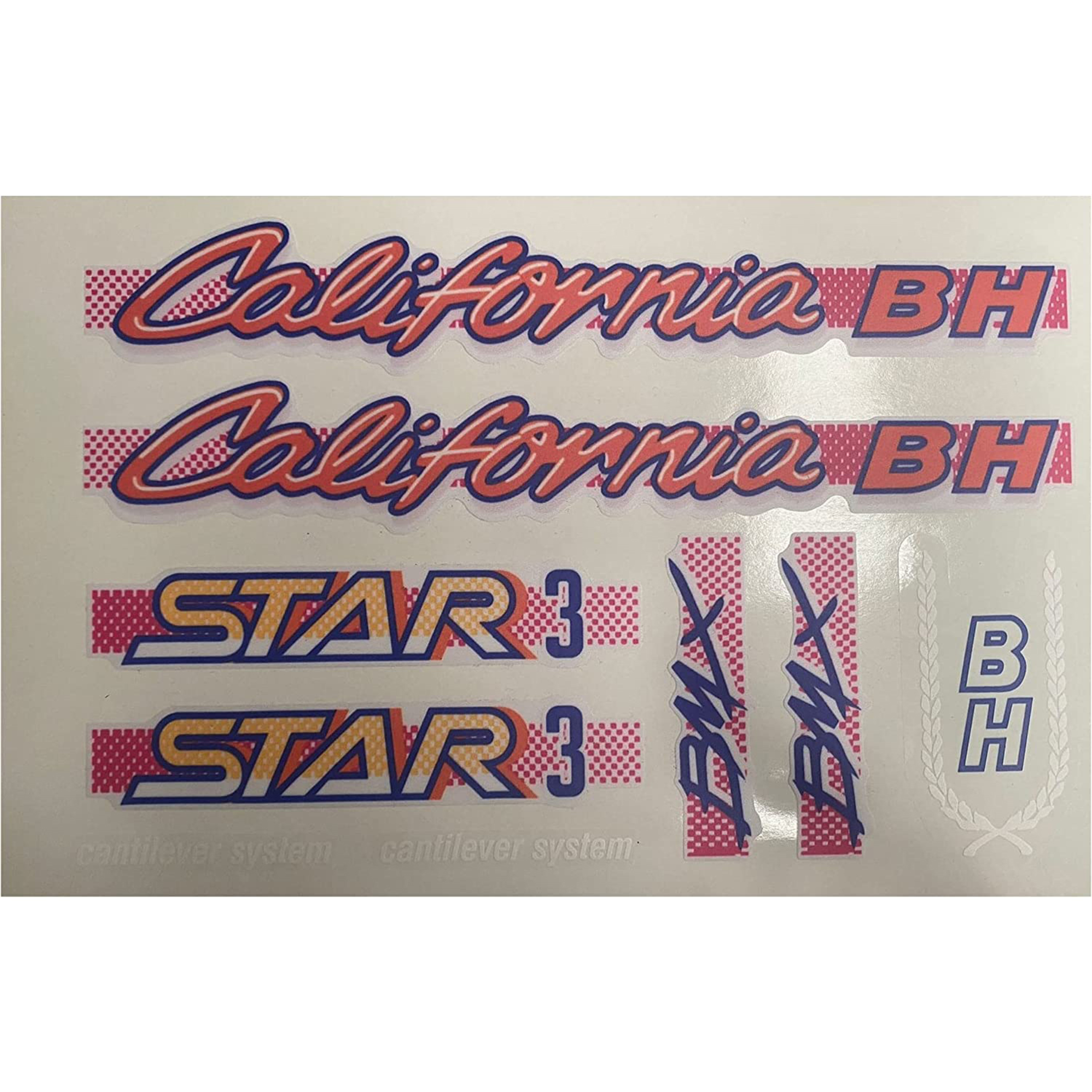 Autocolantes Para Bicicletas Clássicas Da Califórnia Bh Star 3 Bmx Cbb Shop