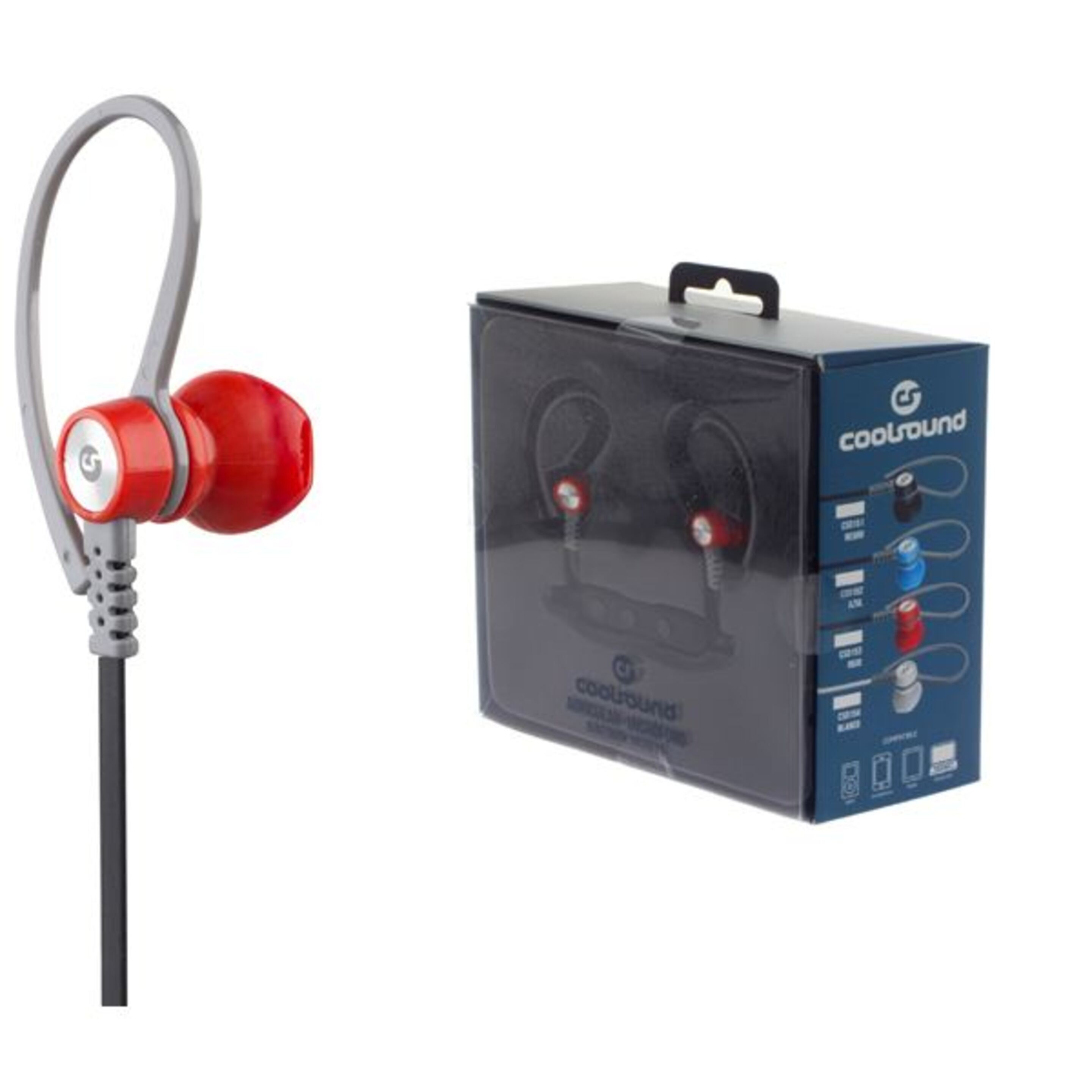 Auricular + Micro Sport V5 Bluetooth + Micro Sd Rojo Coolsound