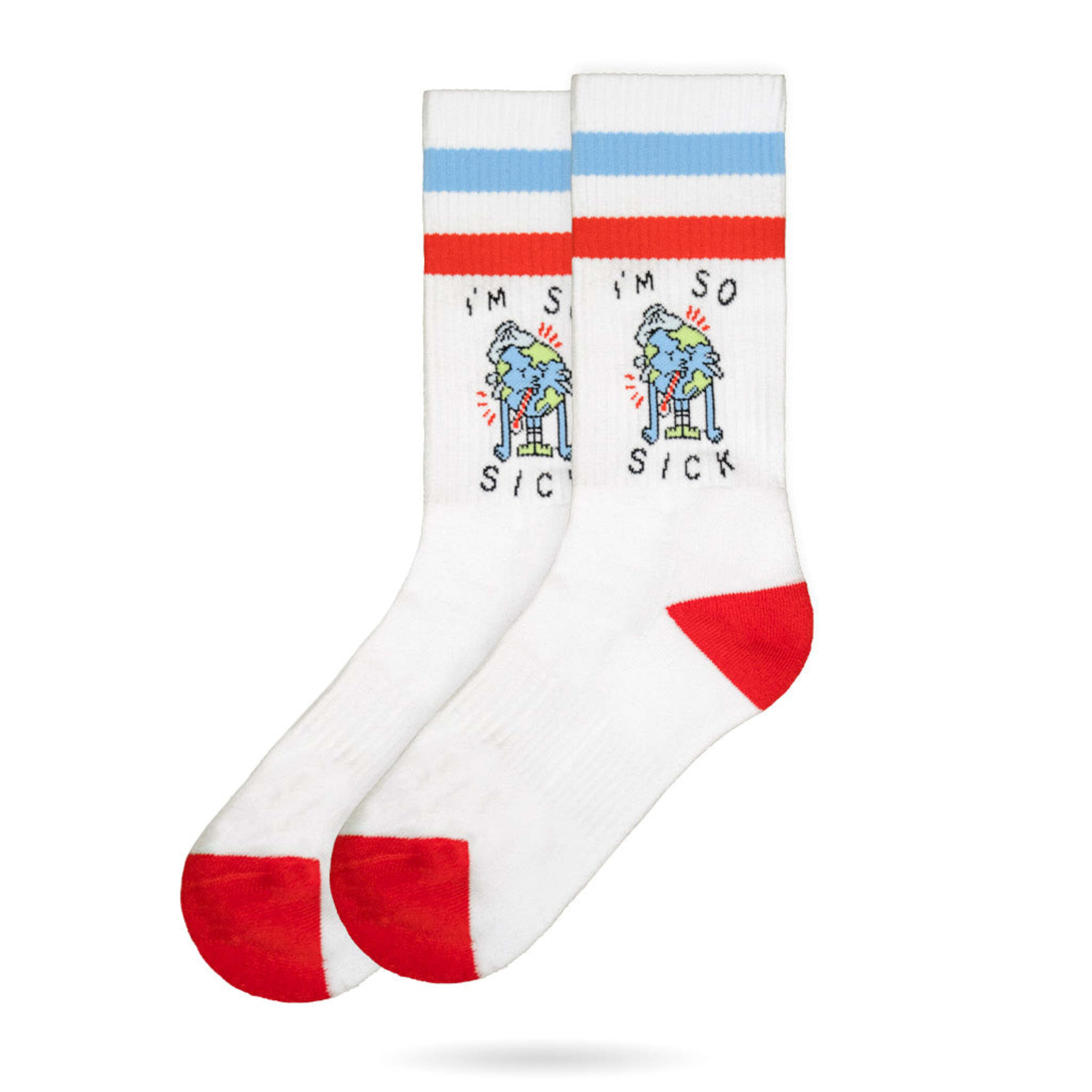 Meias American Socks - I'm So Sick - Mid High - blanco - 