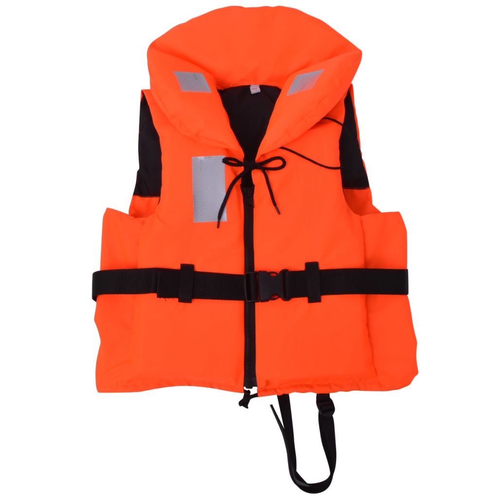 Chaleco De Ayuda De Flotación Vidaxl 100 N 30-40 Kg - naranja - 