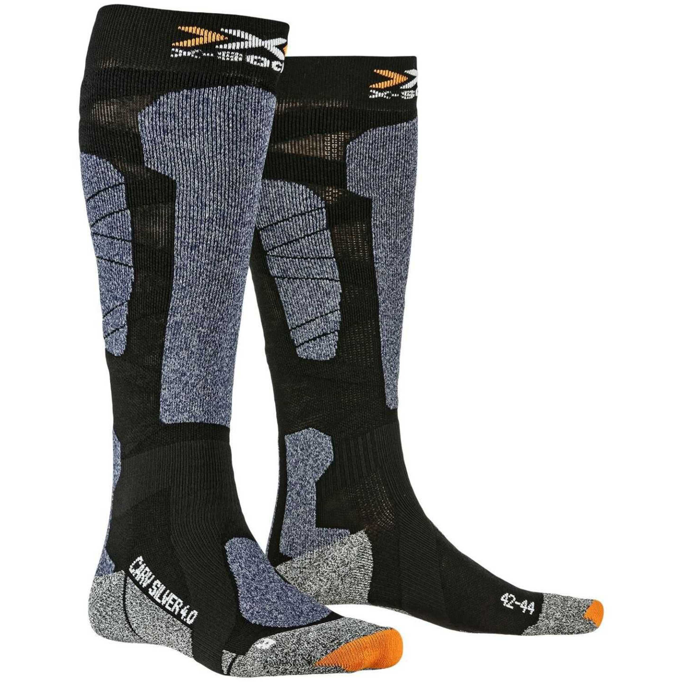 Calcetin Ski Carve Silver 4.0  X-socks - Negro  MKP