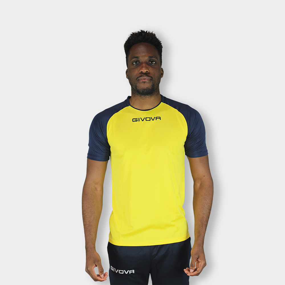 Camiseta Deportiva Givova Capo - amarillo-azul - 