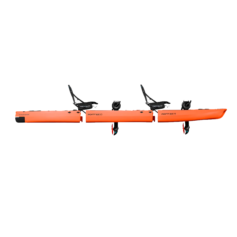 Kayak Modular Kingfisher Tandem Point 65 Para Pesca Con Pedaleras  MKP