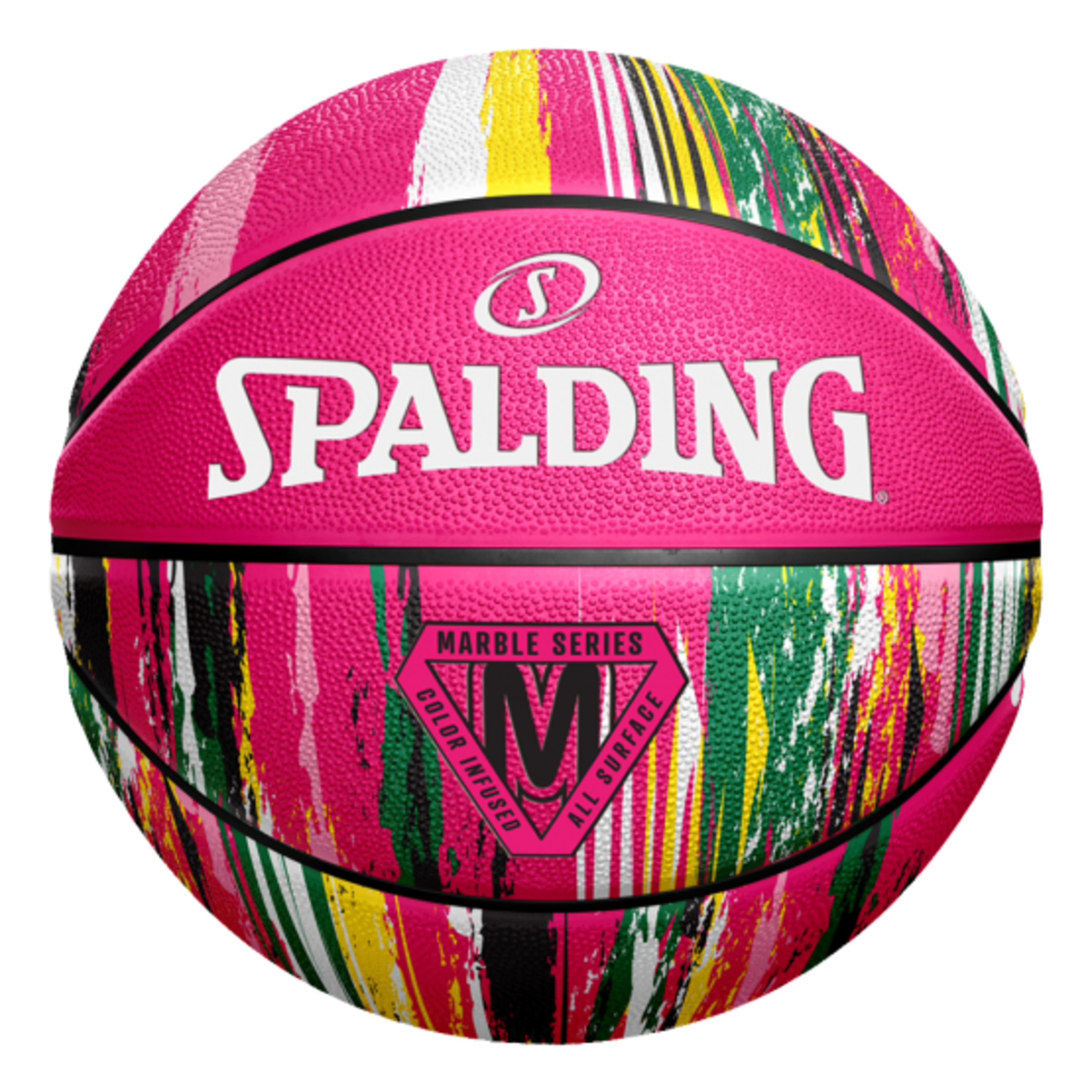 Balón De Baloncesto Spalding Marble Series Pink Sz6 - fucsia - 