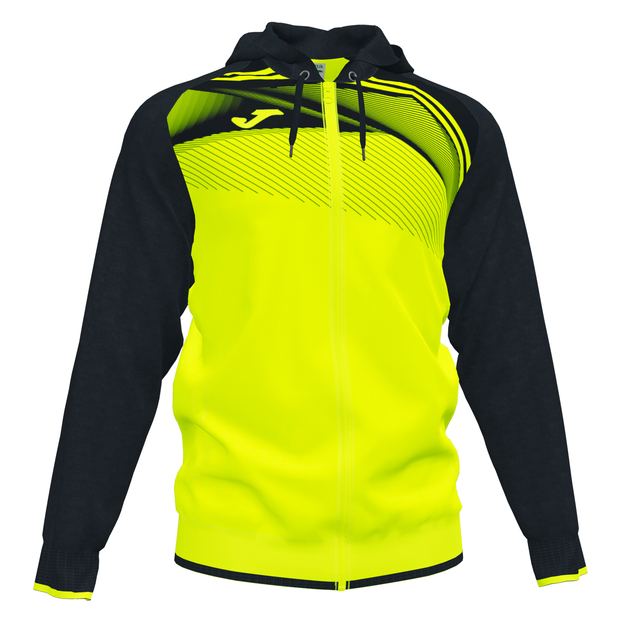 Casaco Com Capuz Joma Supernova Ii Amarelo Fluorescente Preto