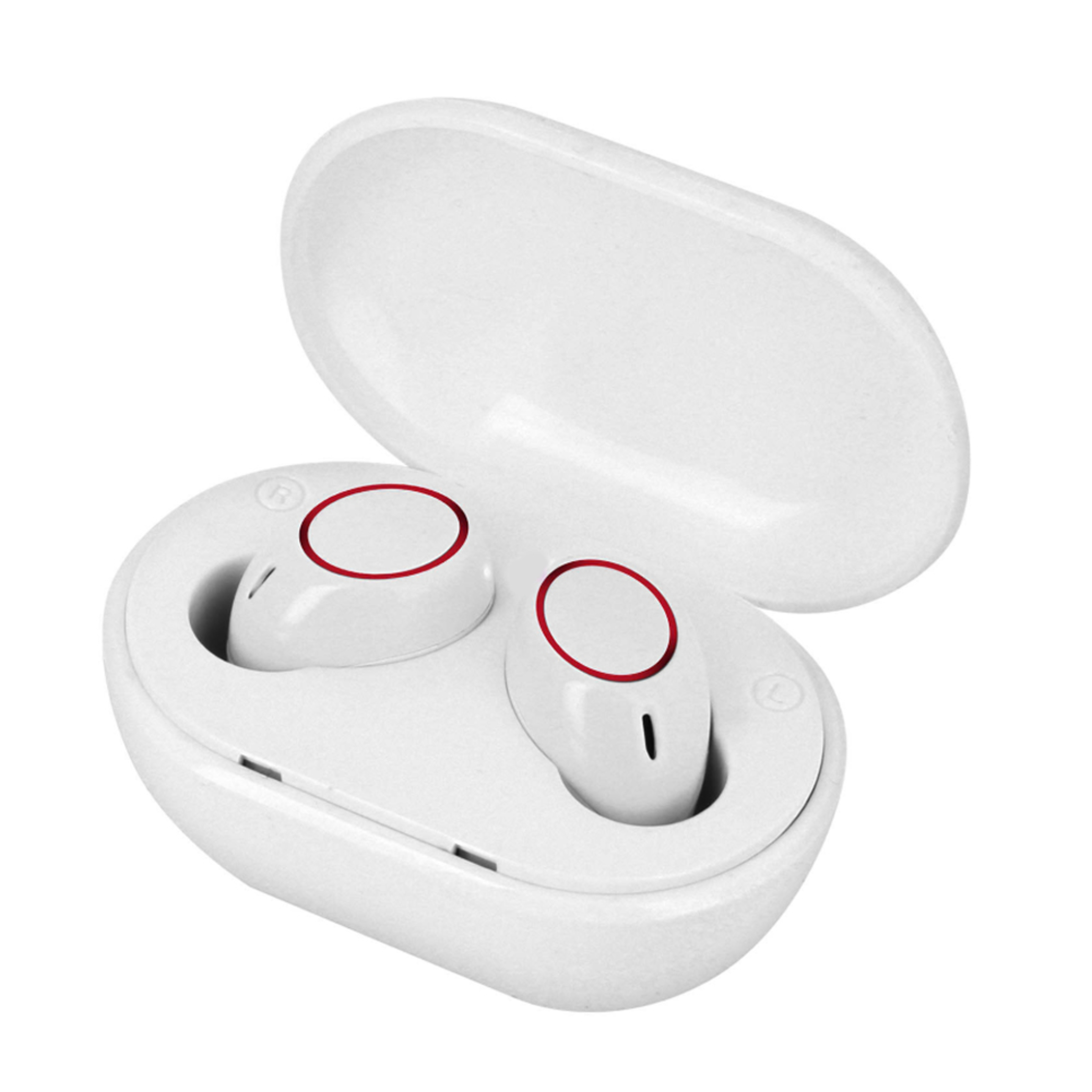 Mini Auriculares Bluetooth Tws A2 Rojo/blanco