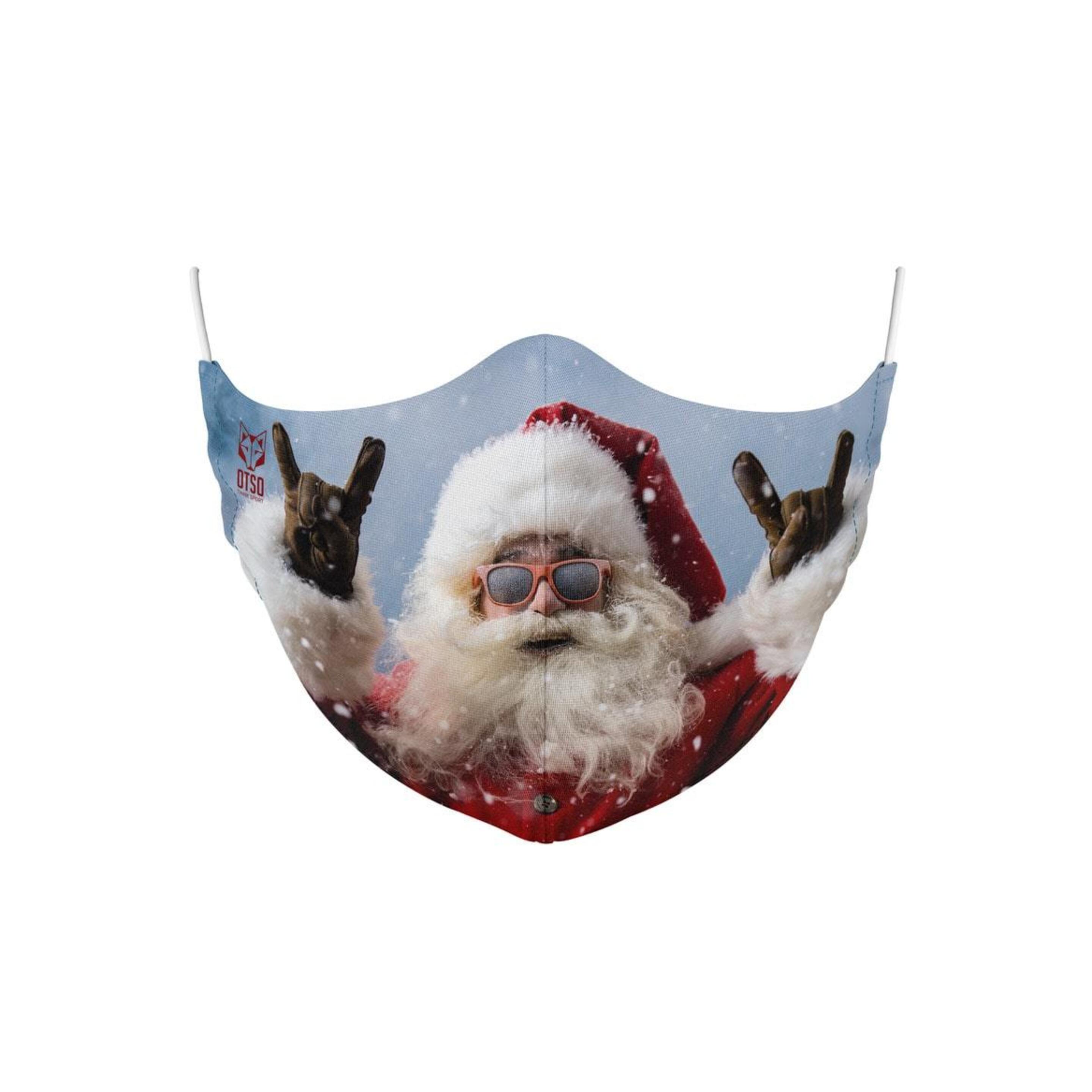 Mascarilla Christmas Santa Claus - azul - 