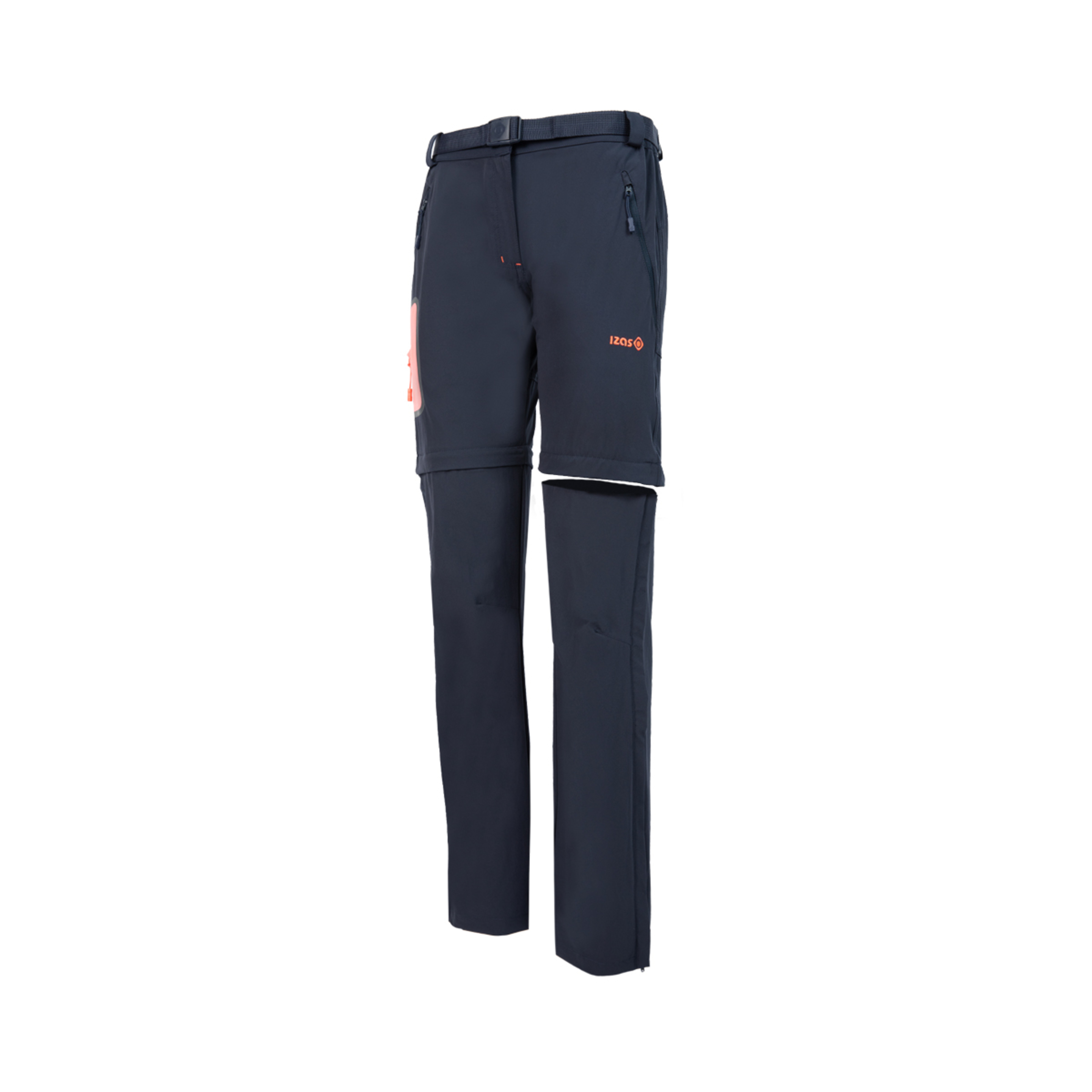 Pantalón Desmontable Para Trekking, Ligero, Confortable Izas Willow W - azul-marino - 