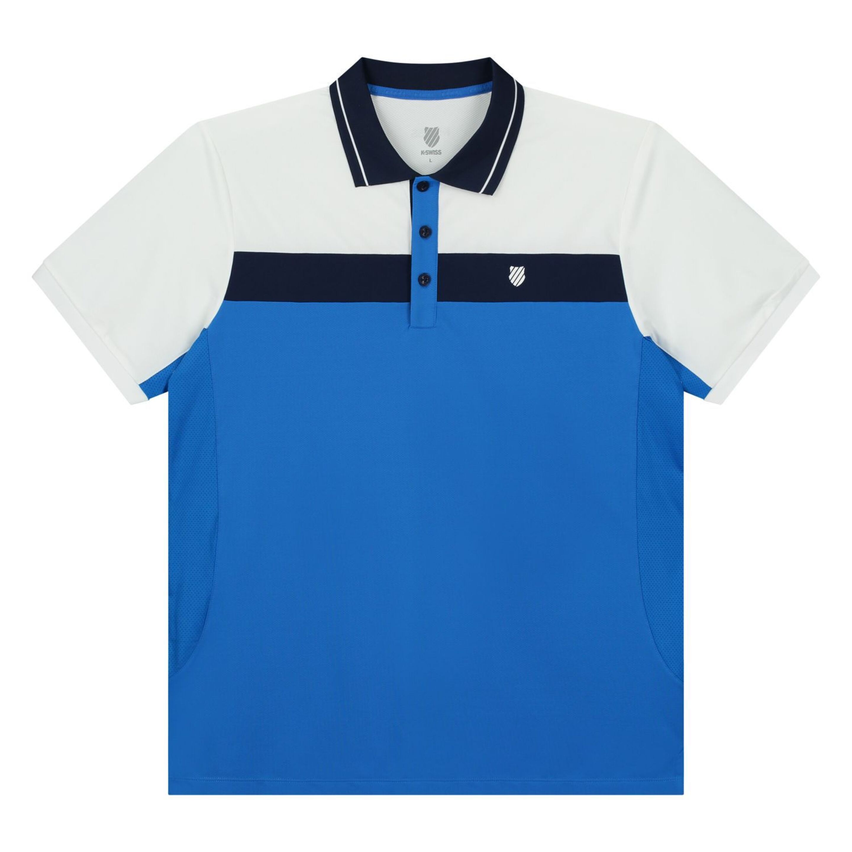 Camisa Polo Tênis/pádel K-swiss Core Team Block - azul - 