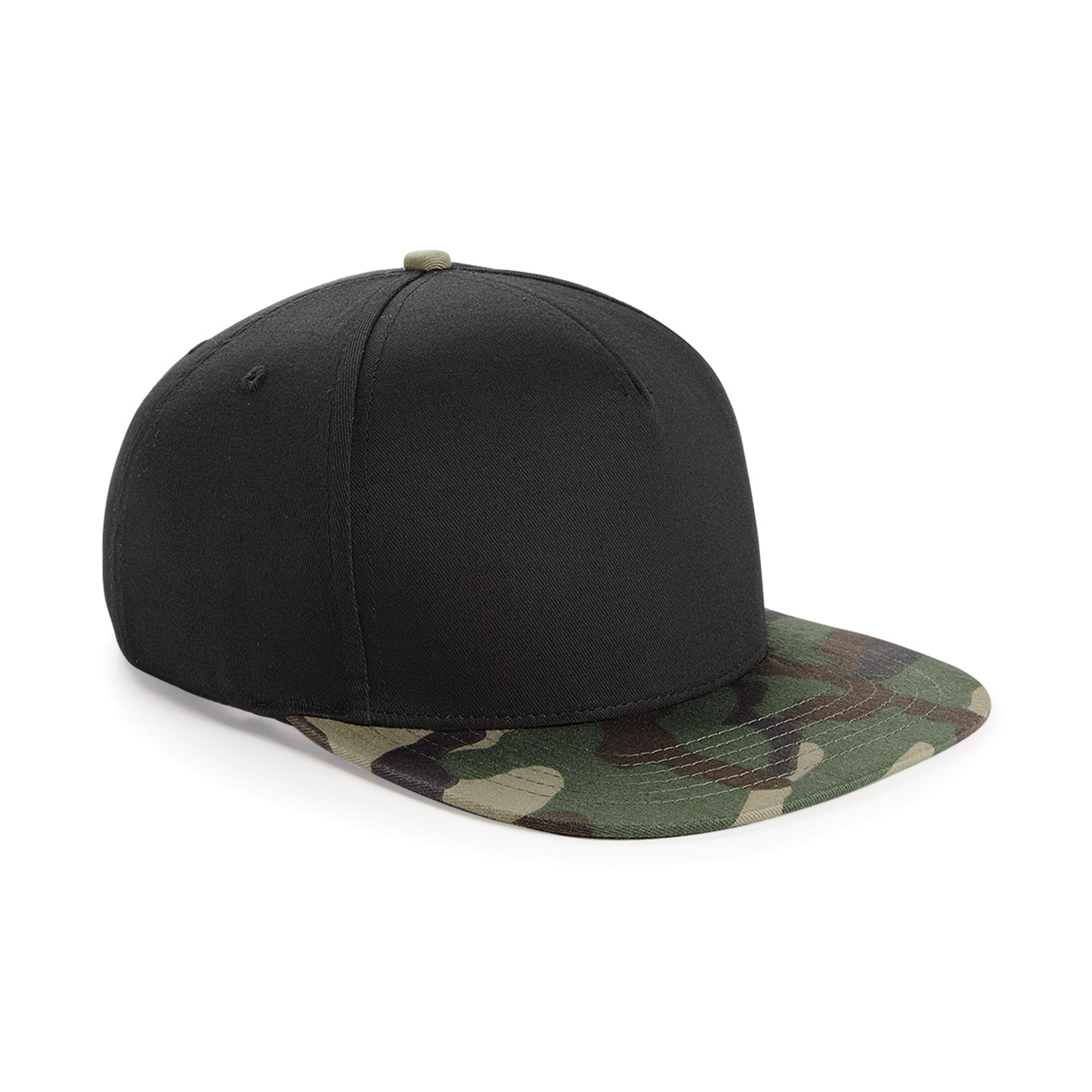 Gorra Plana Con Visera Plana Beechfield Camuflaje Retro (paquete De 2)