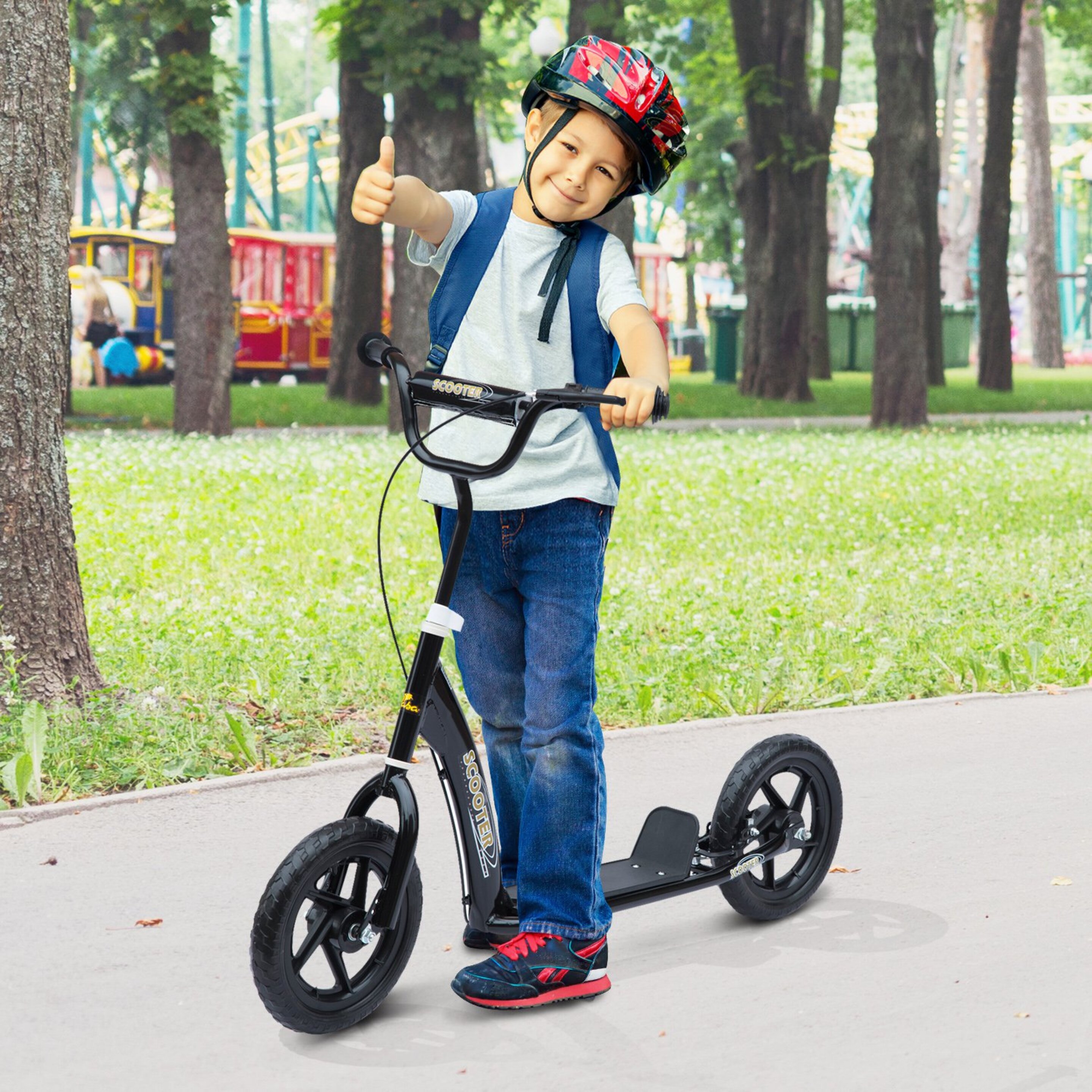 Patinete Scooter Homcom® 2 Ruedas Grandes