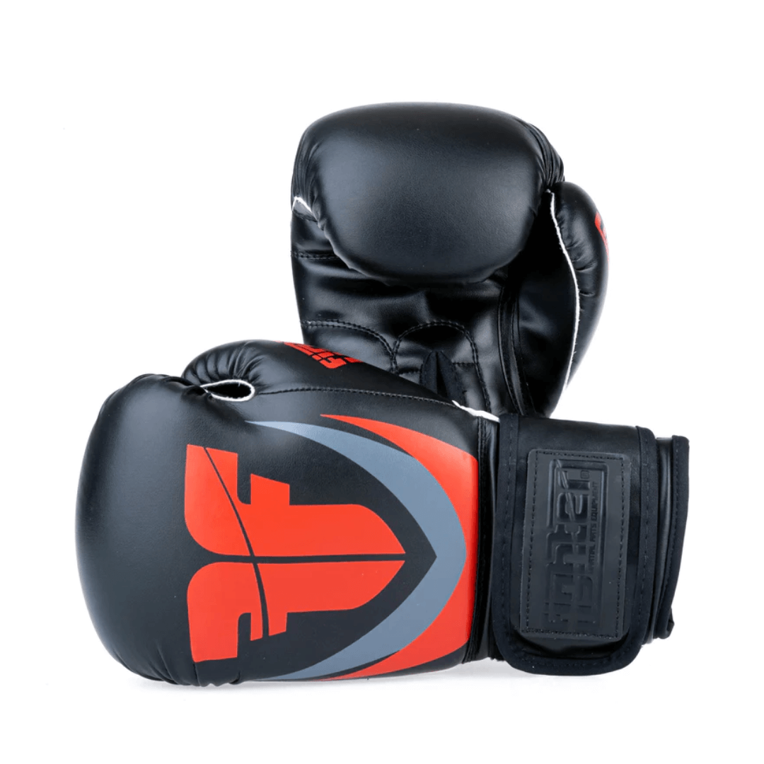Guantes De Boxeo Fighters Europe Spikes - negro-rojo - 
