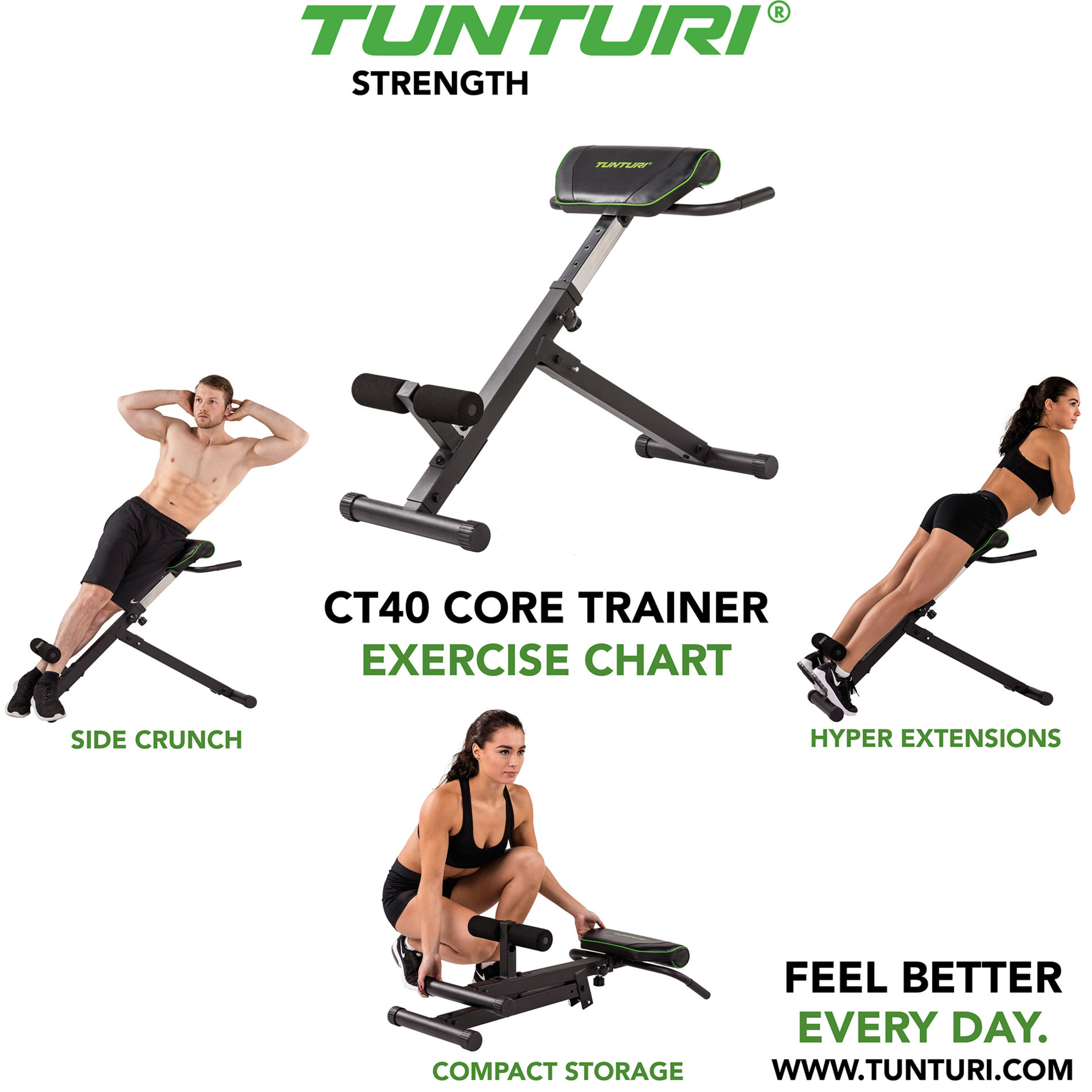 Banco De Musculación Ct40 Core Trainer Tunturi.